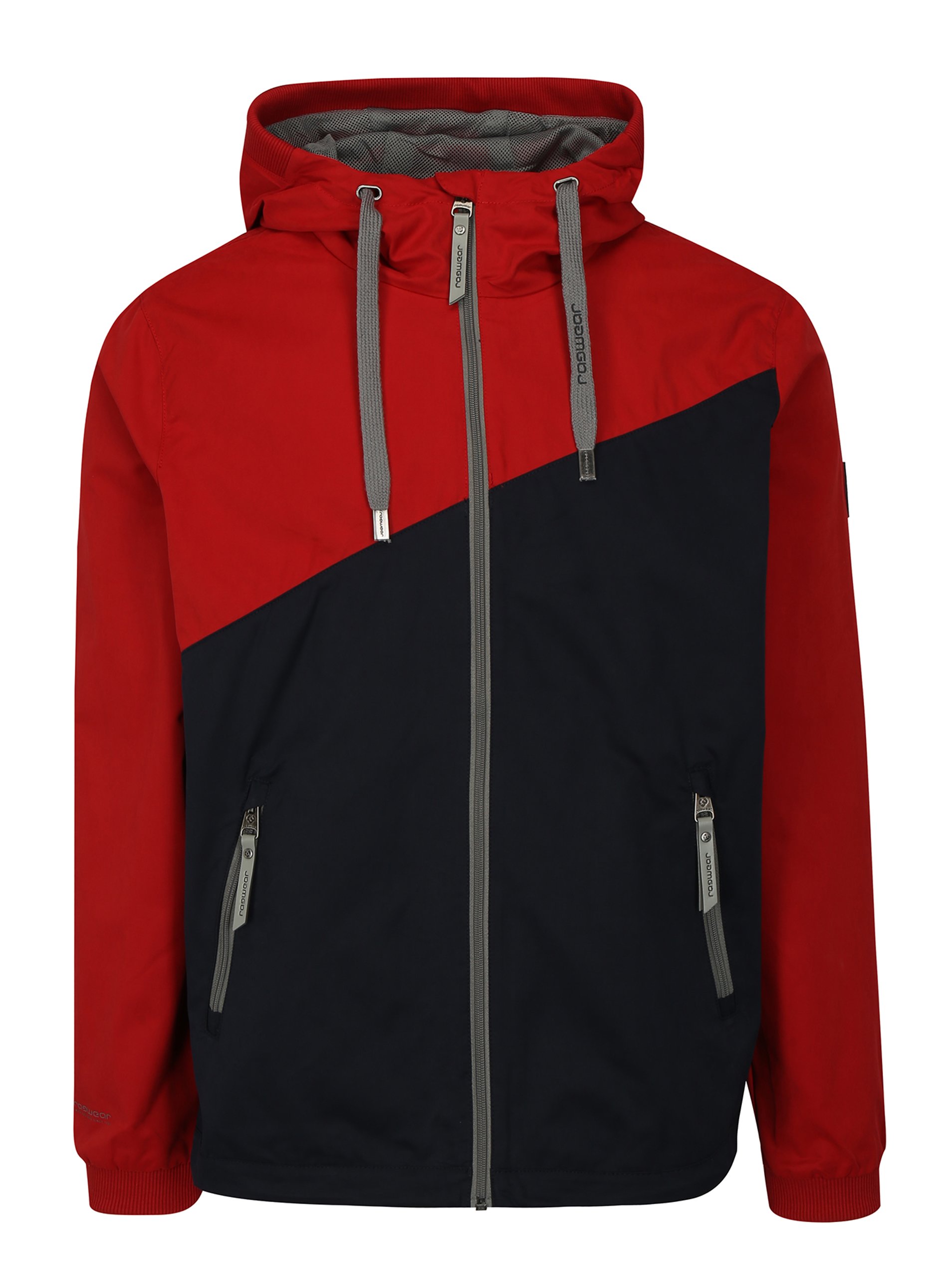 Modro-červená pánská bunda s kapucí Ragwear Nugget