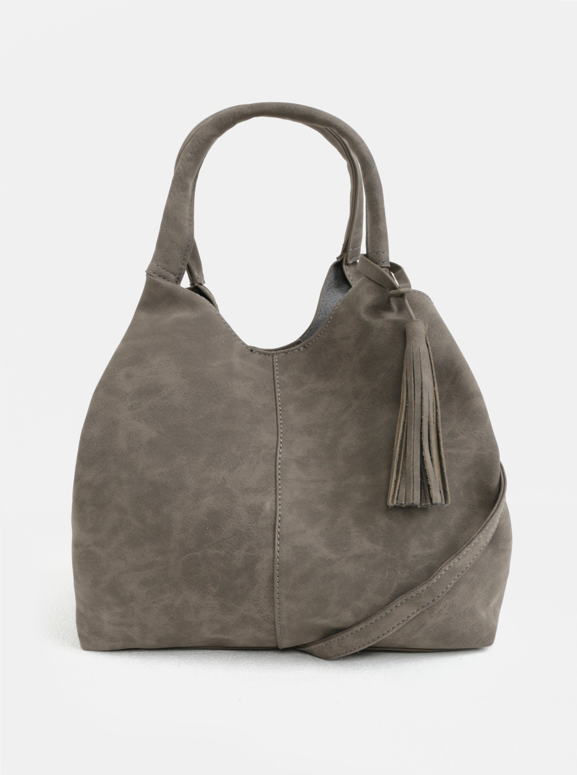 Šedá kabelka s třásní Dorothy Perkins