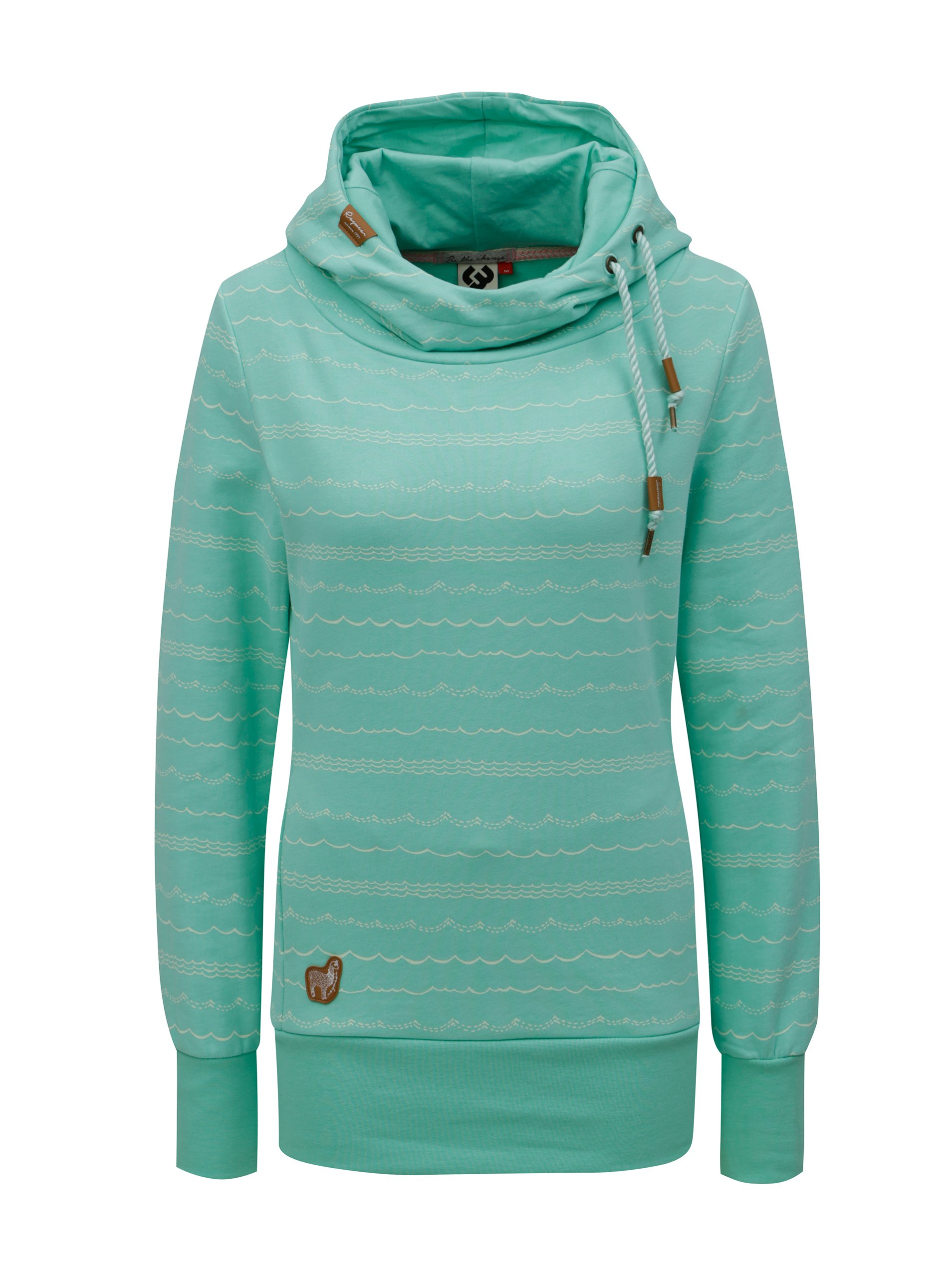 Světle zelená dámská vzorovaná mikina Ragwear Yoda