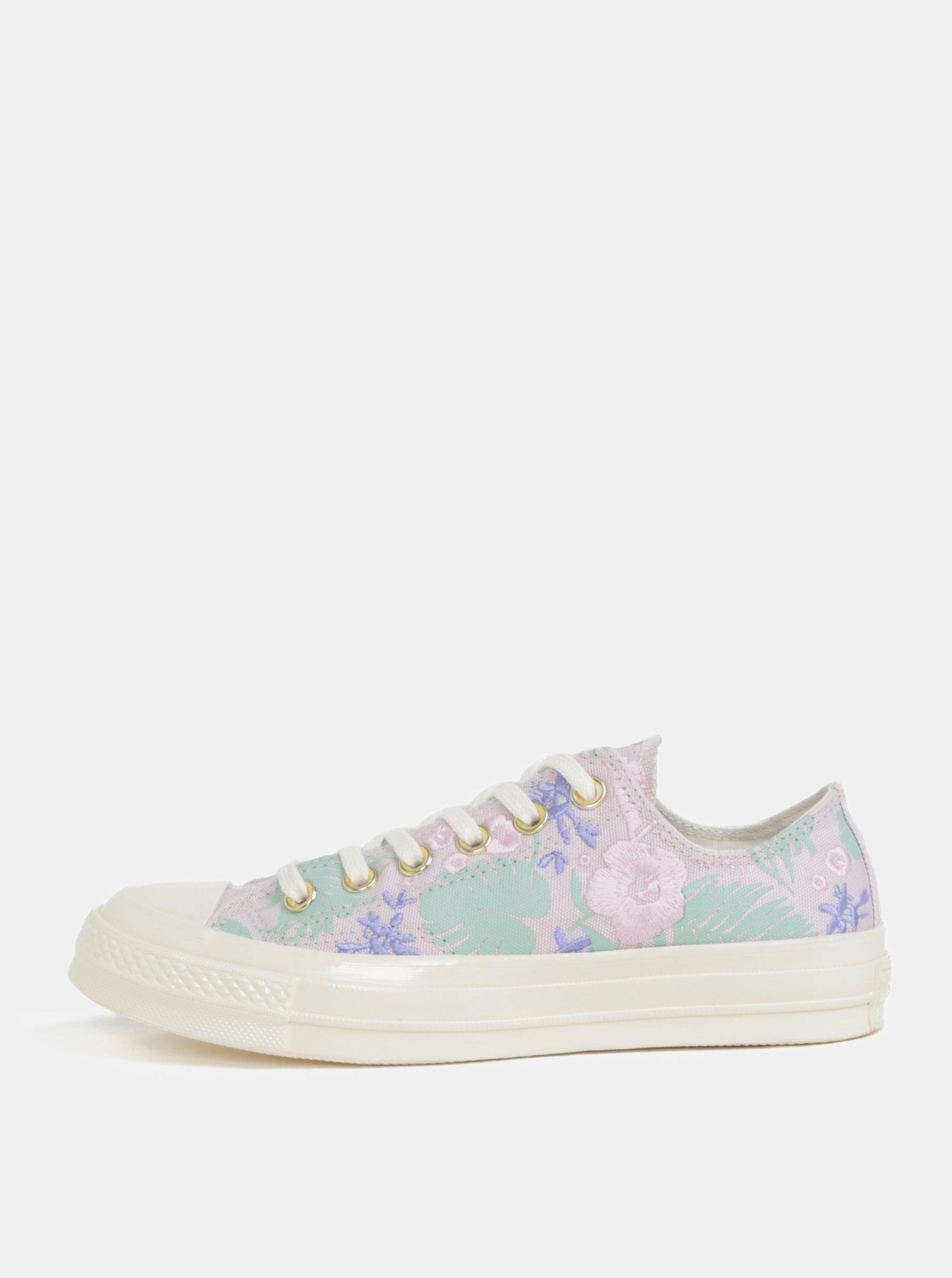 Růžové dámské květované tenisky Converse Chuck Taylor All Star