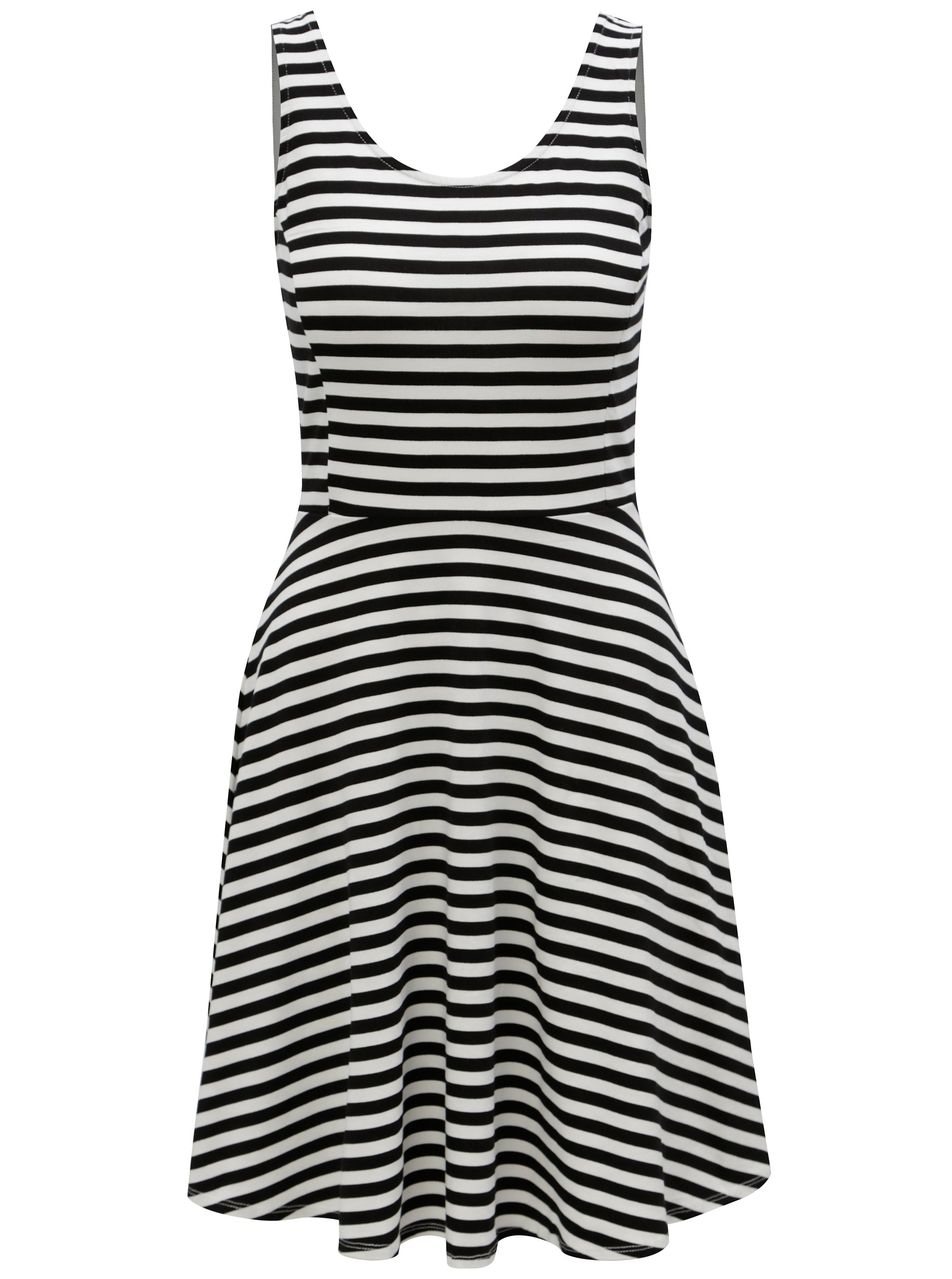 Černo-bílé pruhované šaty Dorothy Perkins