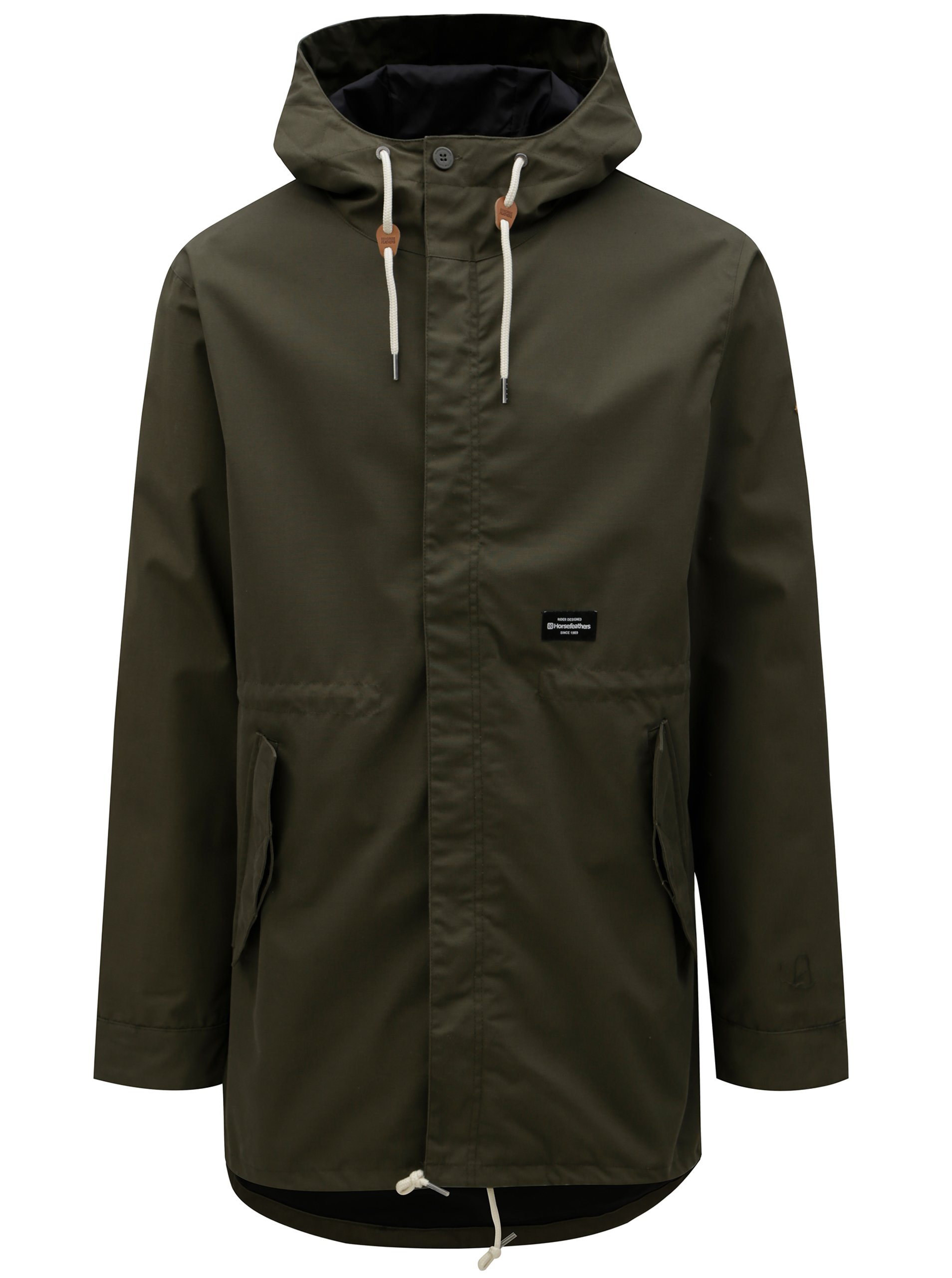 Khaki pánská voděodolná parka Horsefeathers Andrew