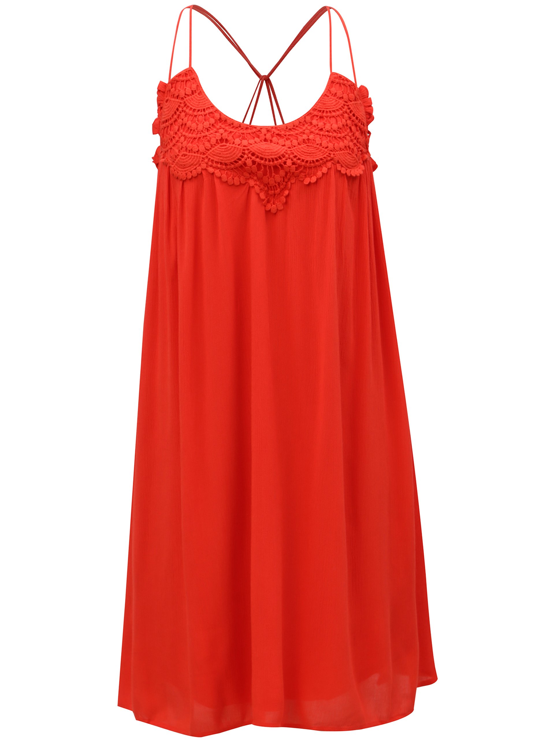 Červené šaty VERO MODA Fiona