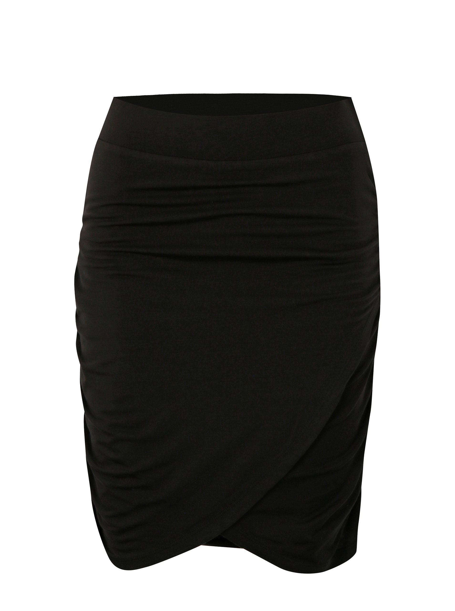 Černá sukně s řasením VERO MODA Denia
