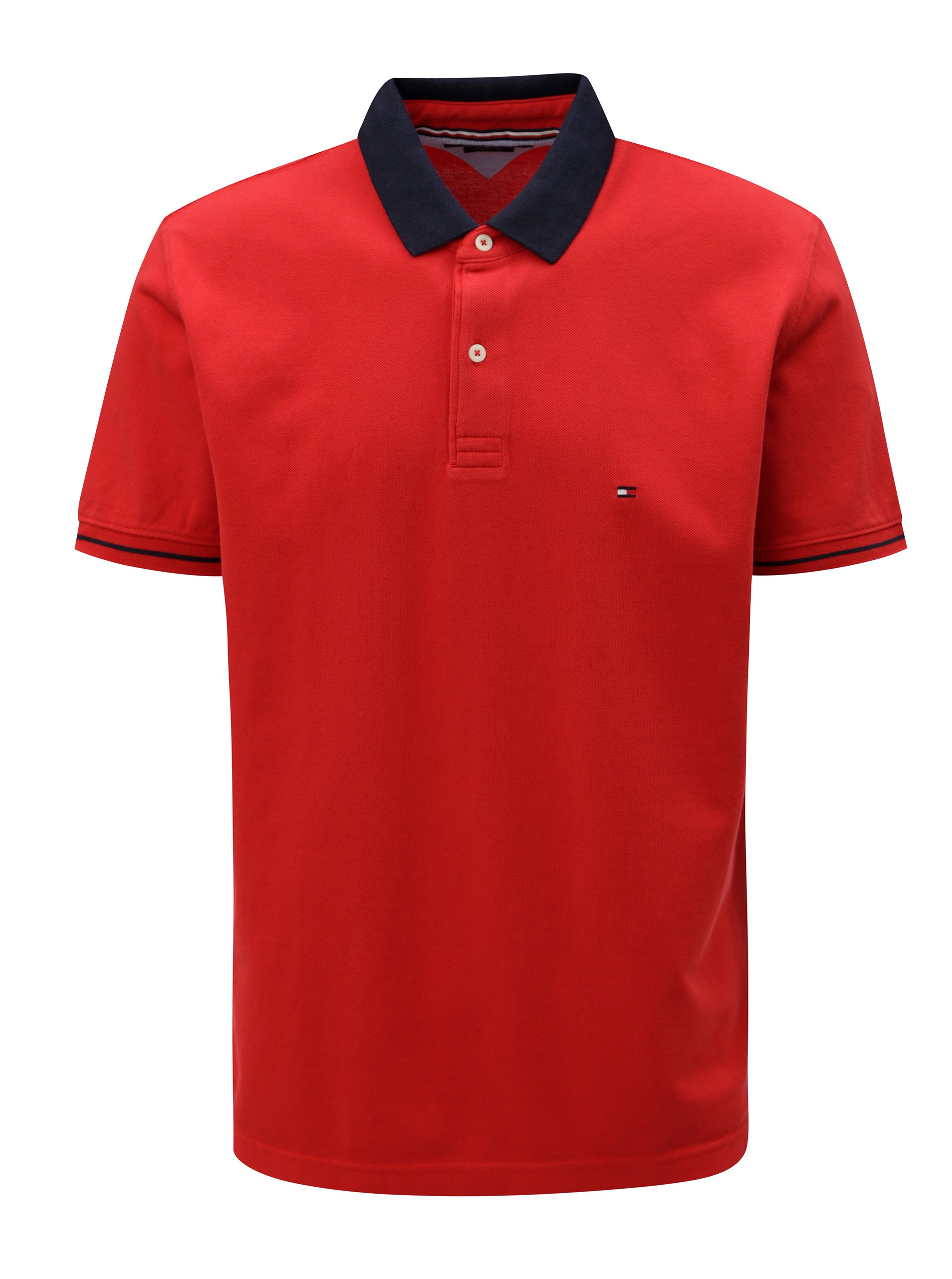 Červené pánské polo tričko Tommy Hilfiger