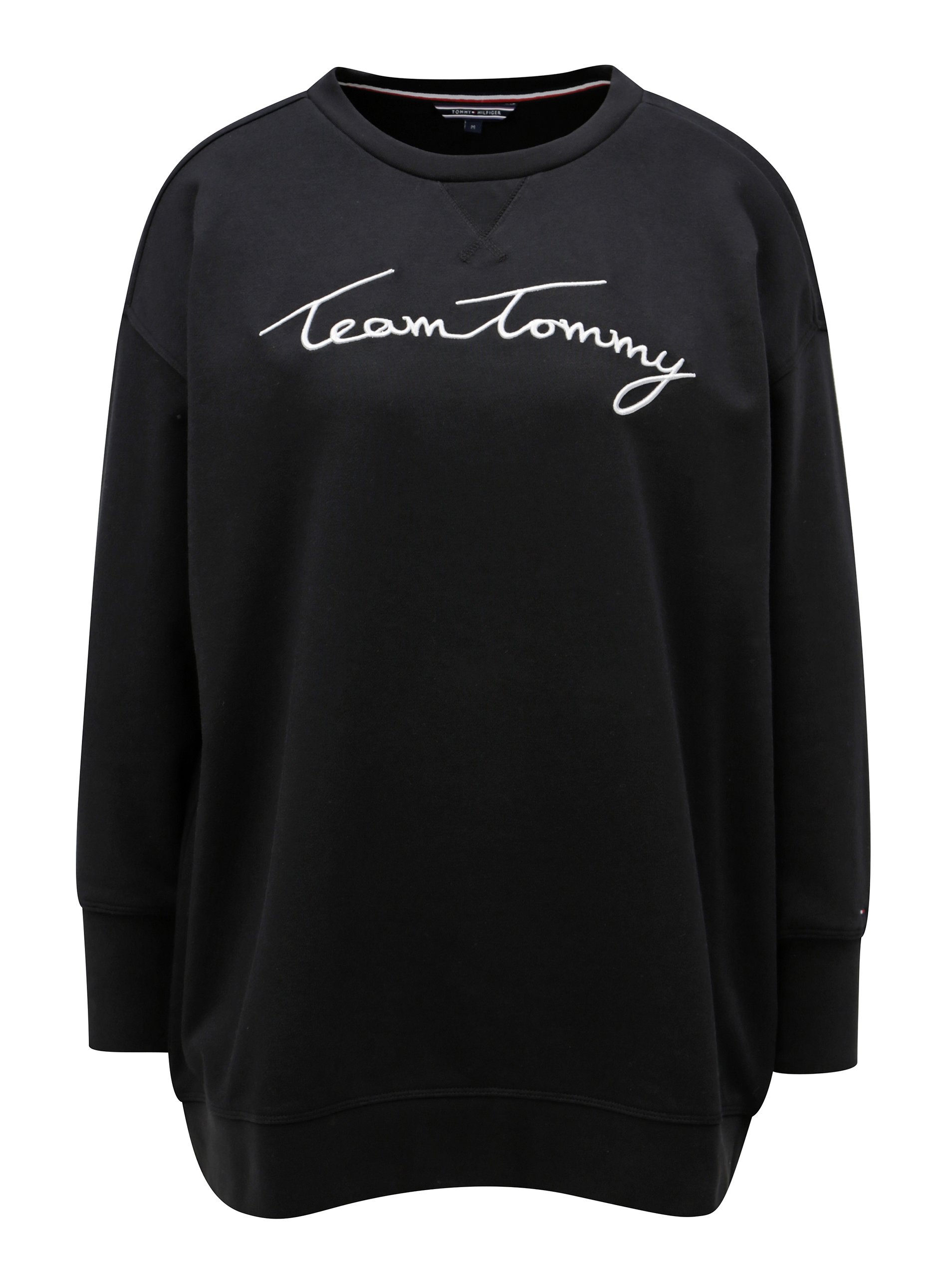 Černá dámská mikina s výšivkou Tommy Hilfiger