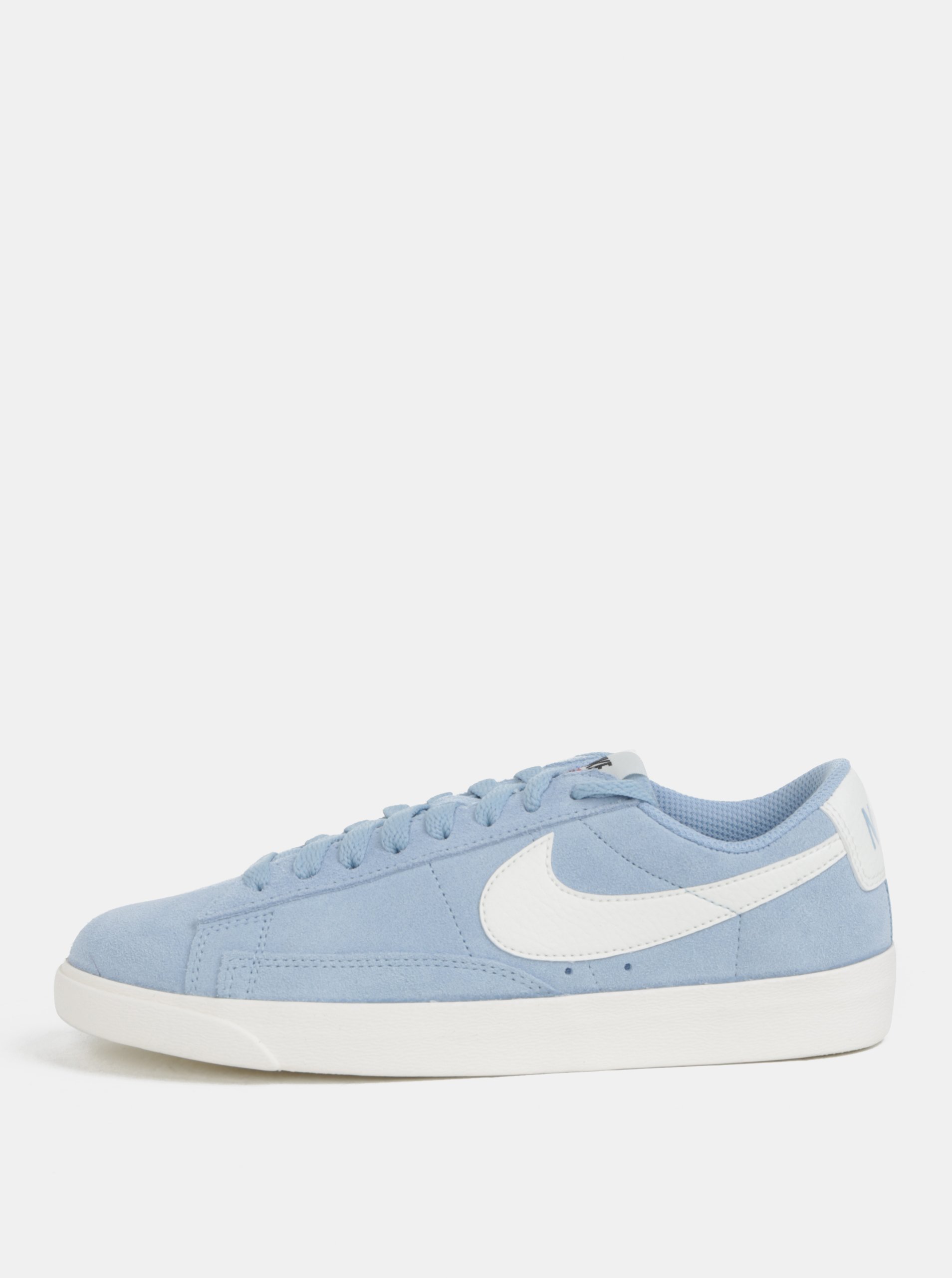 Světle modré dámské semišové tenisky Nike Blazer Low