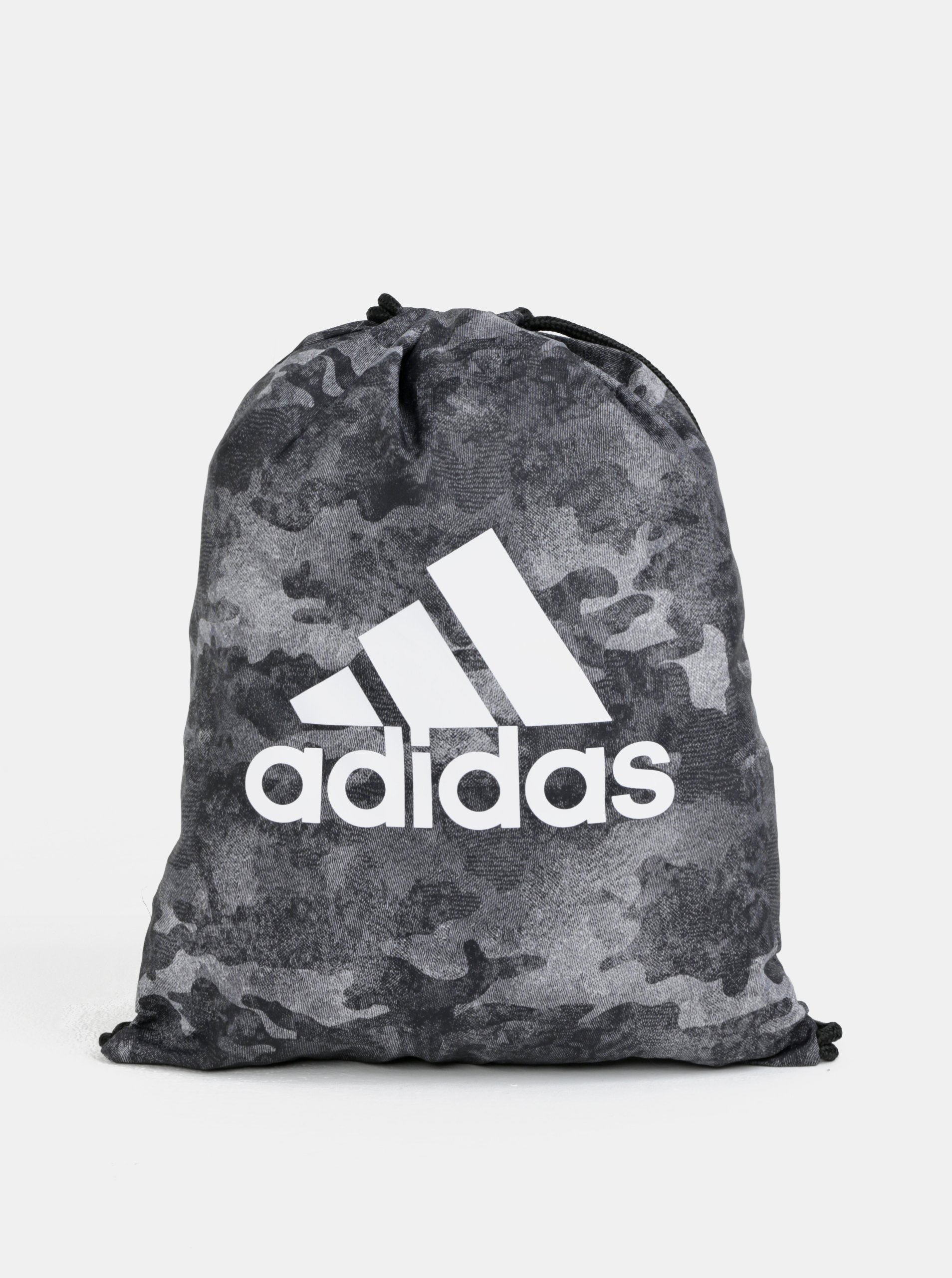 Šedý maskáčový vak s logem adidas Performance