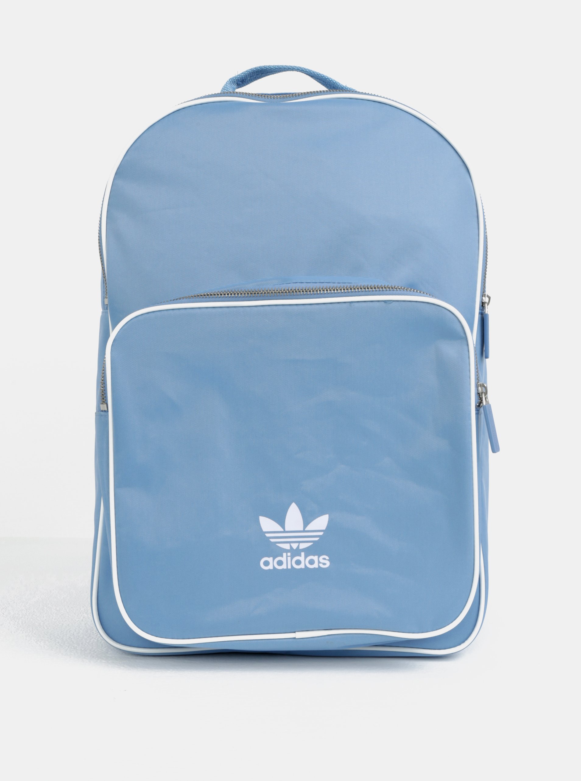 Světle modrý batoh s potiskem adidas Originals