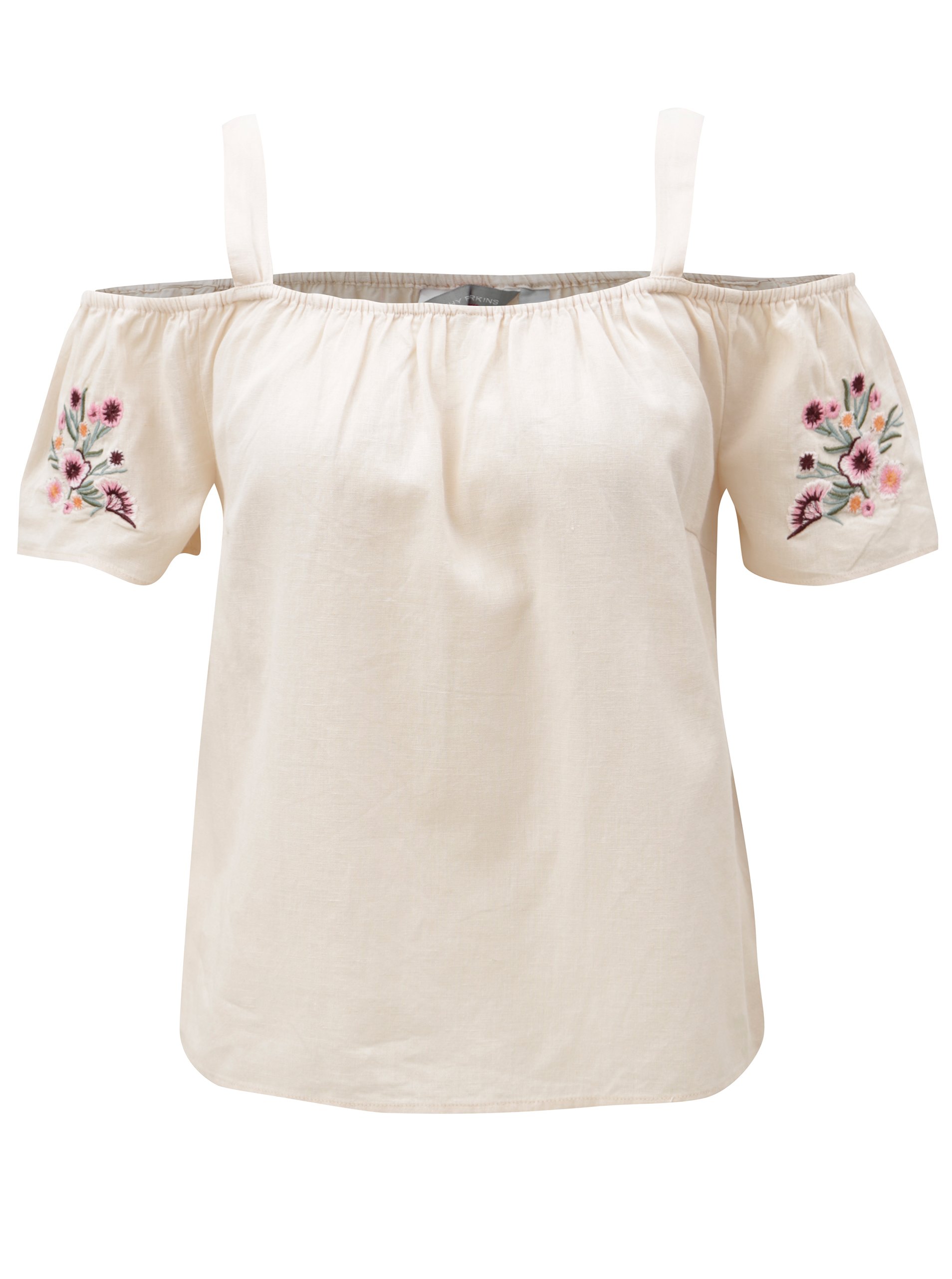 Světle růžová halenka s příměsí lnu Dorothy Perkins Petite