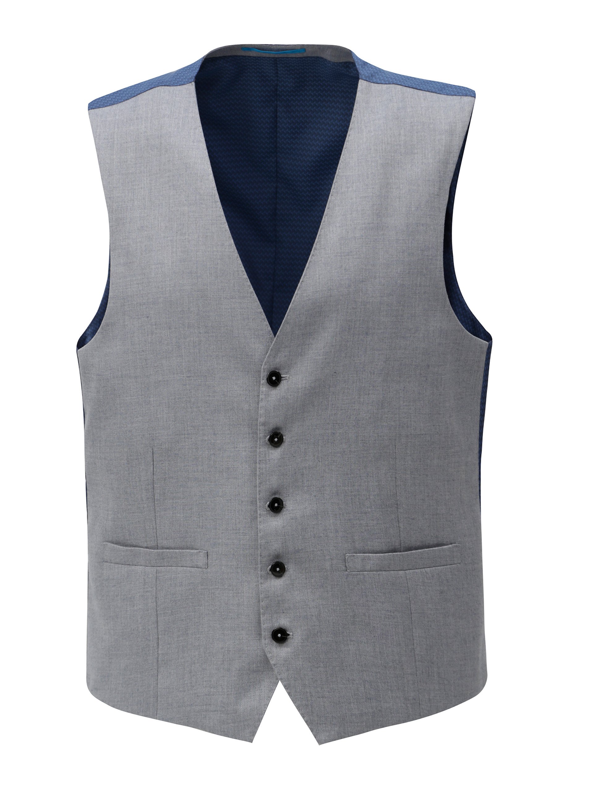 Světle šedá formální vesta Burton Menswear London