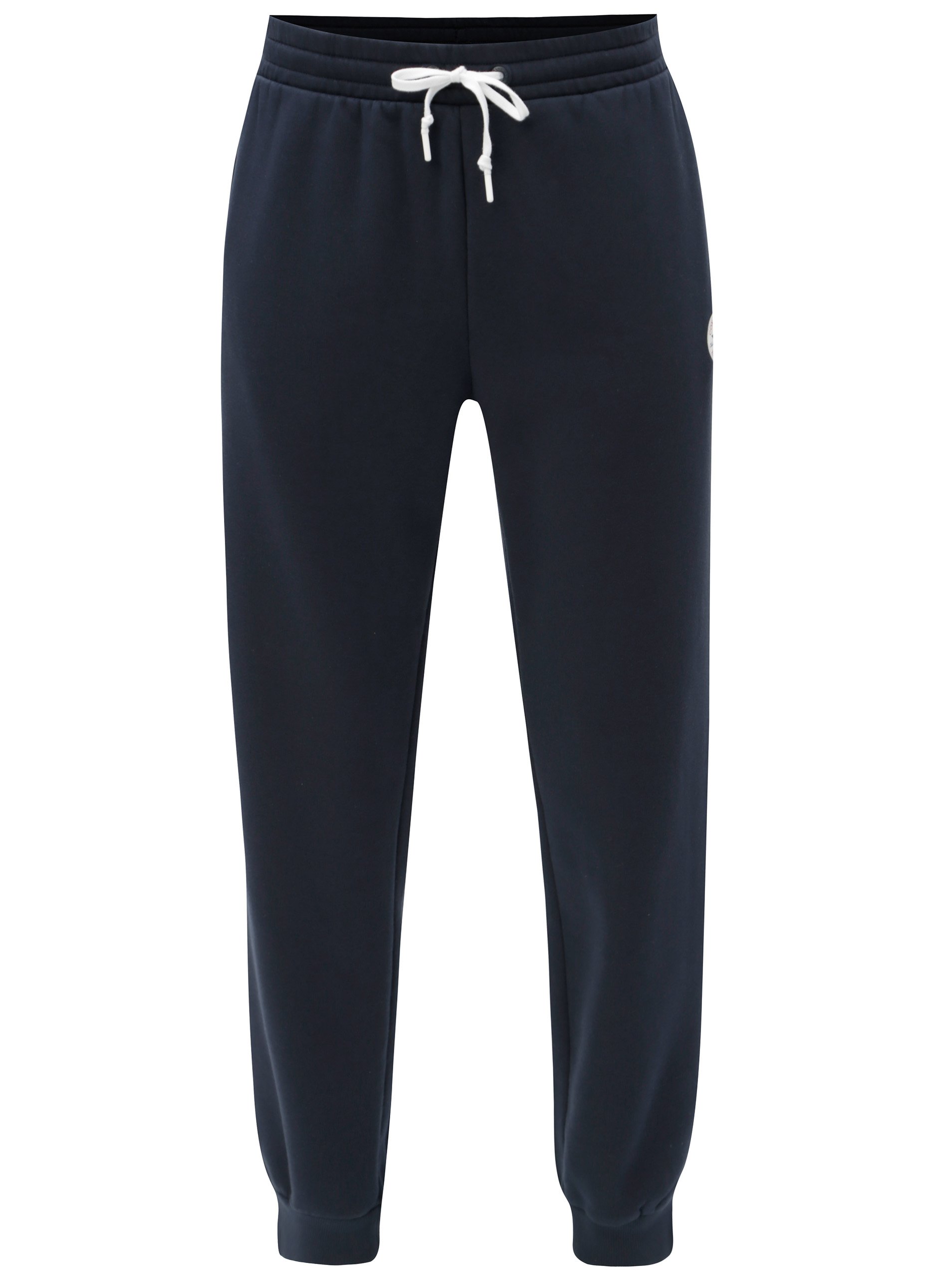 Tmavě modré pánské tepláky s kapsami Converse Core Jogger