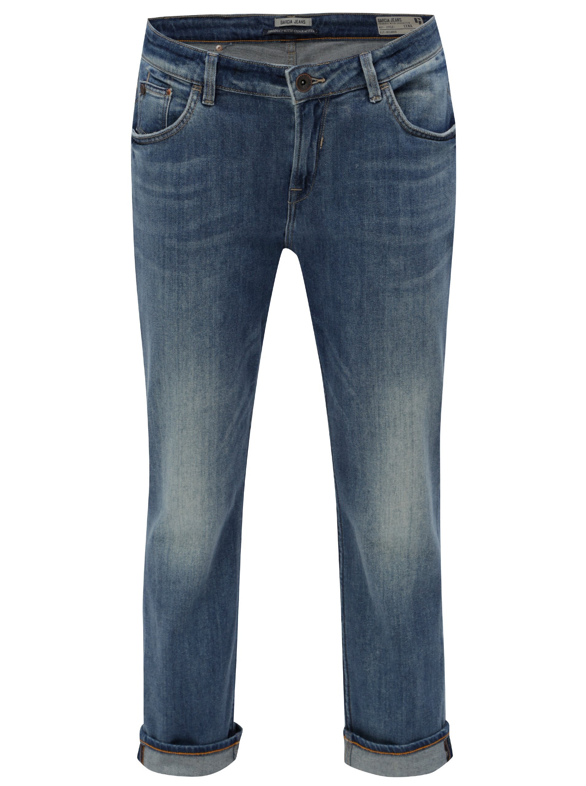 Modré dámské boyfriend džíny Garcia Jeans Lena