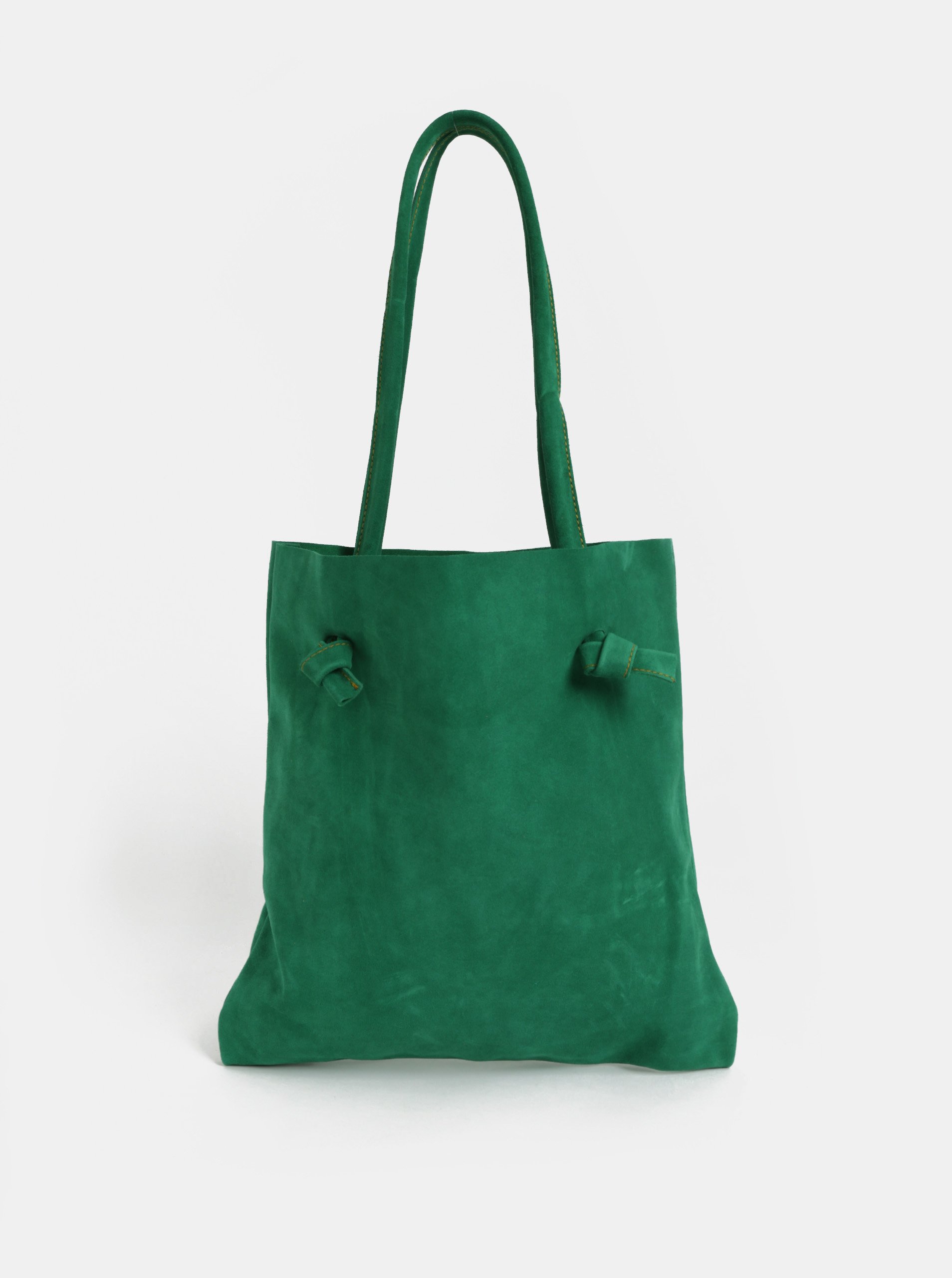 Zelený kožený shopper WOOX