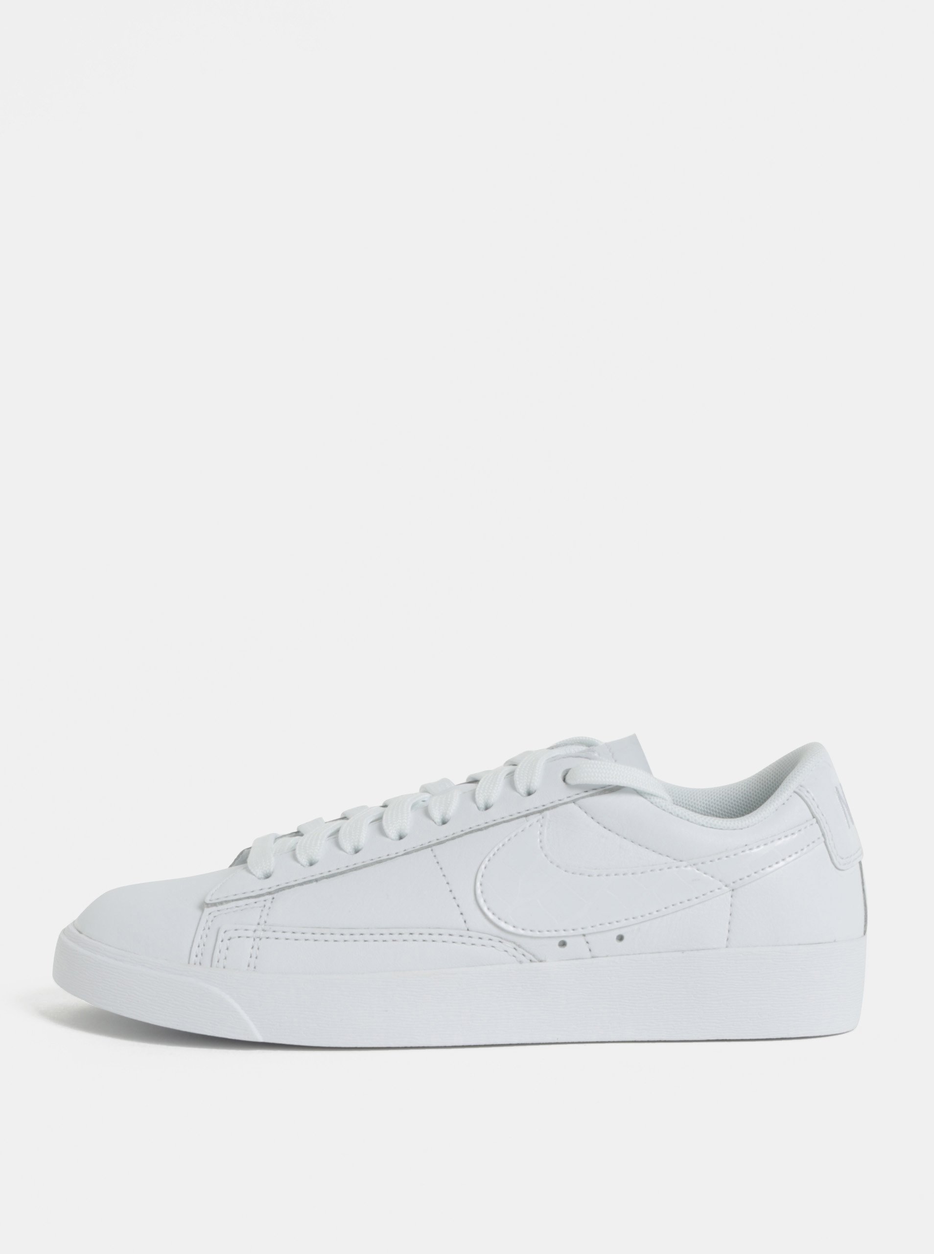 Bílé dámské kožené tenisky Nike Blazer Low Leather