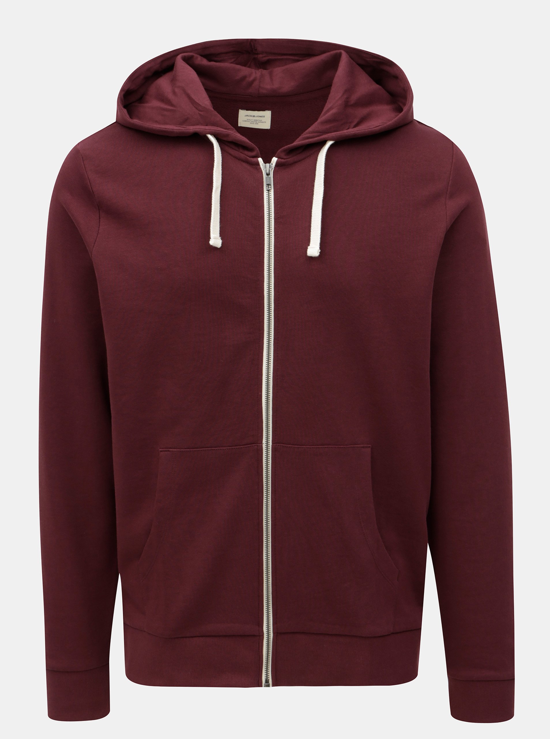 Vínová basic mikina s kapucí Jack & Jones Holmen