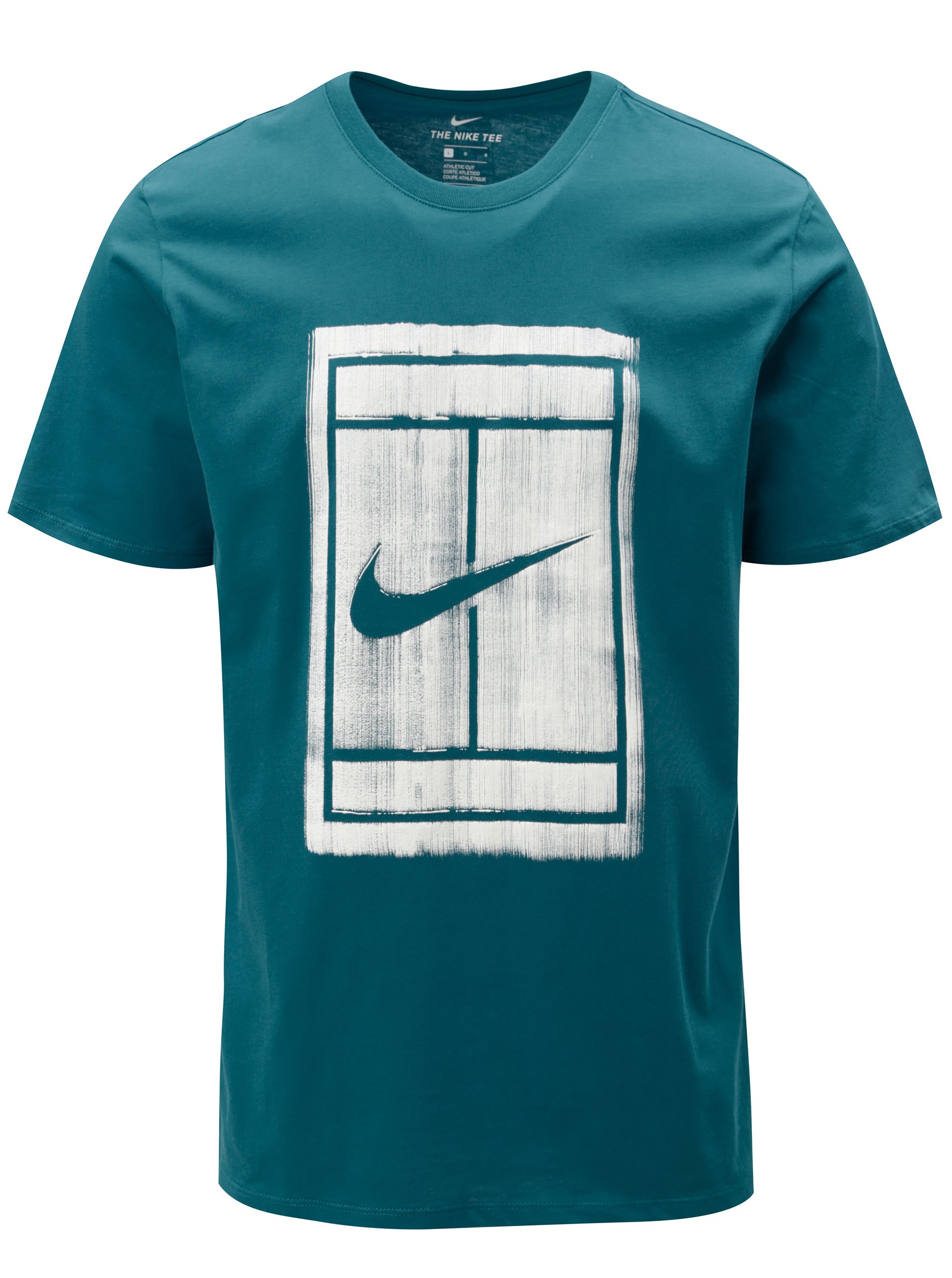 Petrolejové pánské tričko s potiskem Nike