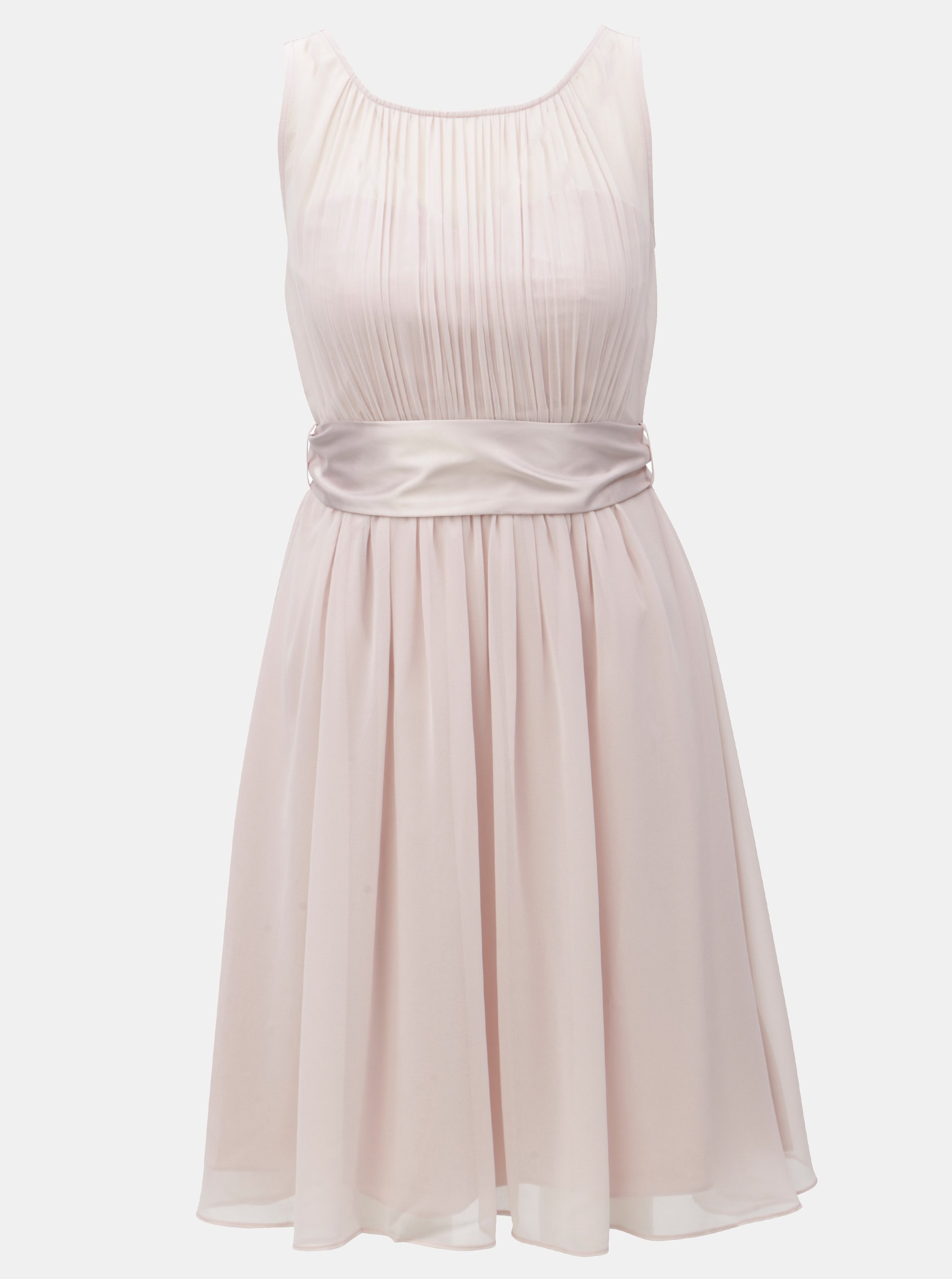 Světle růžové šaty se stuhou na zavazování Dorothy Perkins