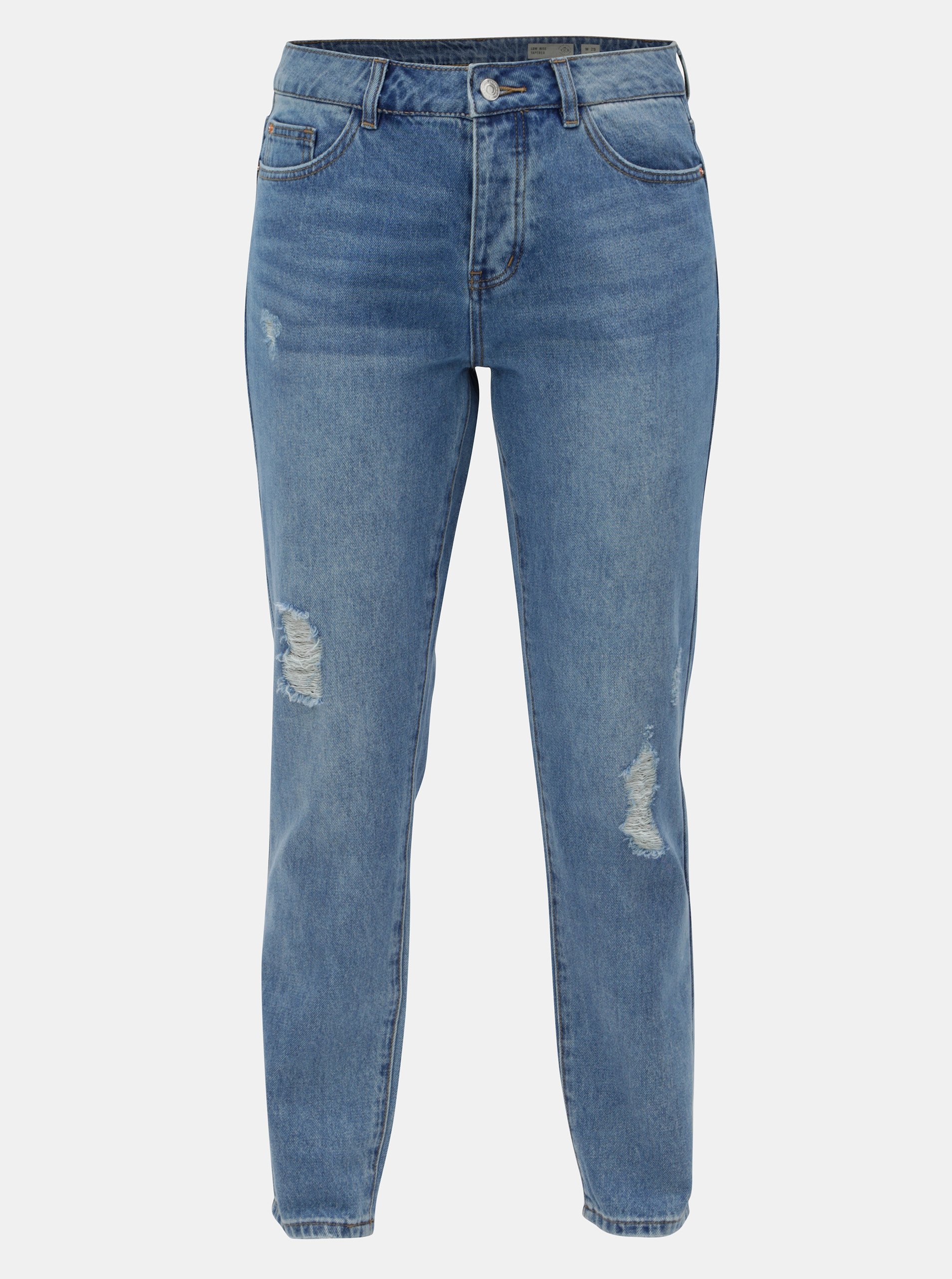 Modré boyfriend džíny s potrhaným efektem VERO MODA Sophia