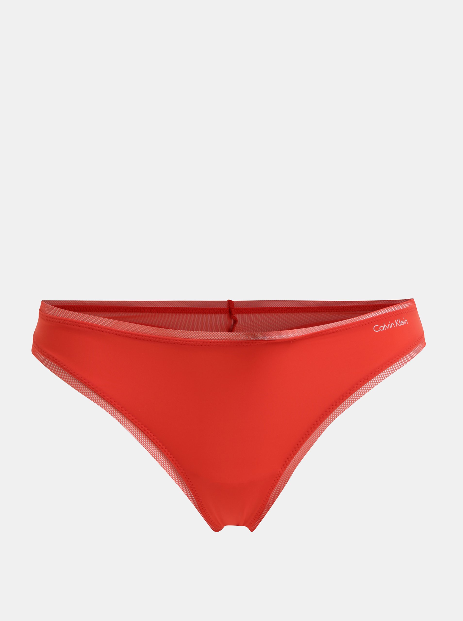 Červená tanga se síťovanými detaily Calvin Klein Underwear