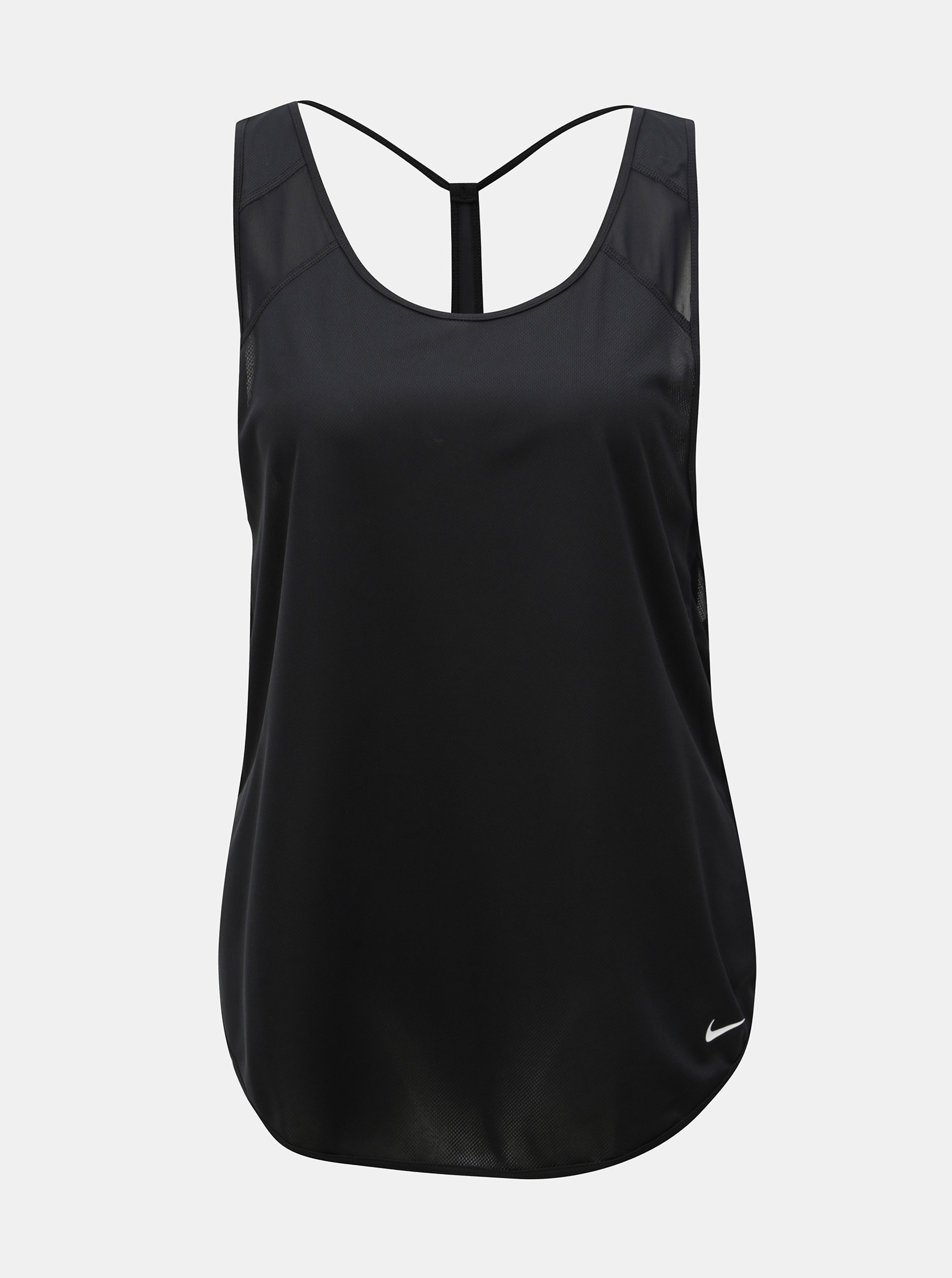 Černé dámské strukturované tílko Nike Breathe Strappy