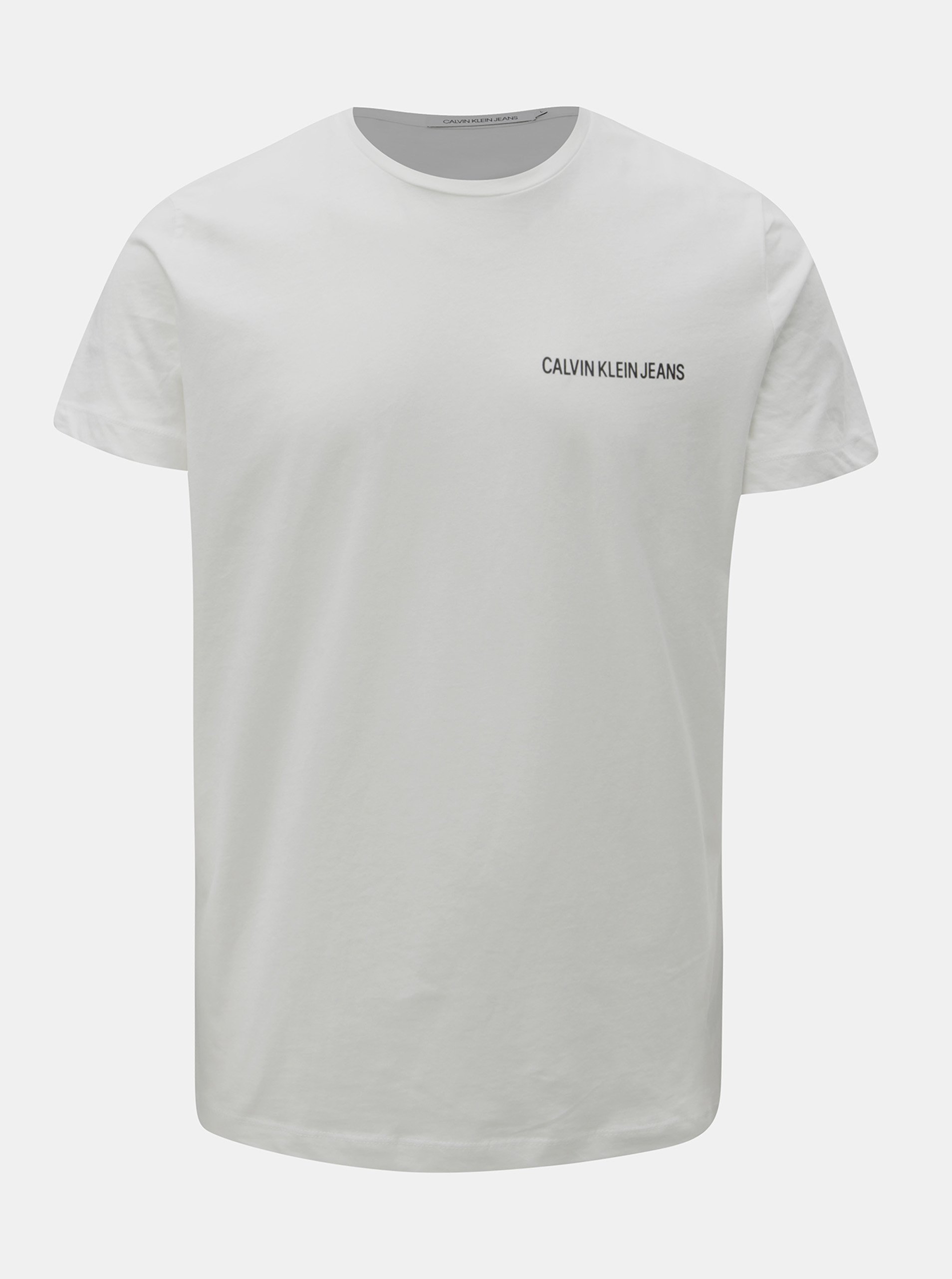 Bílé pánské tričko s potiskem Calvin Klein Jeans