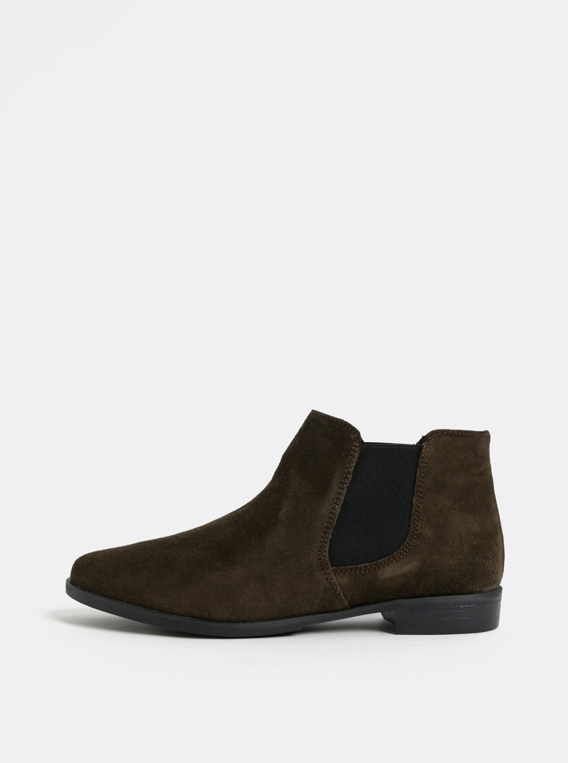 Khaki semišové chelsea boty Tamaris