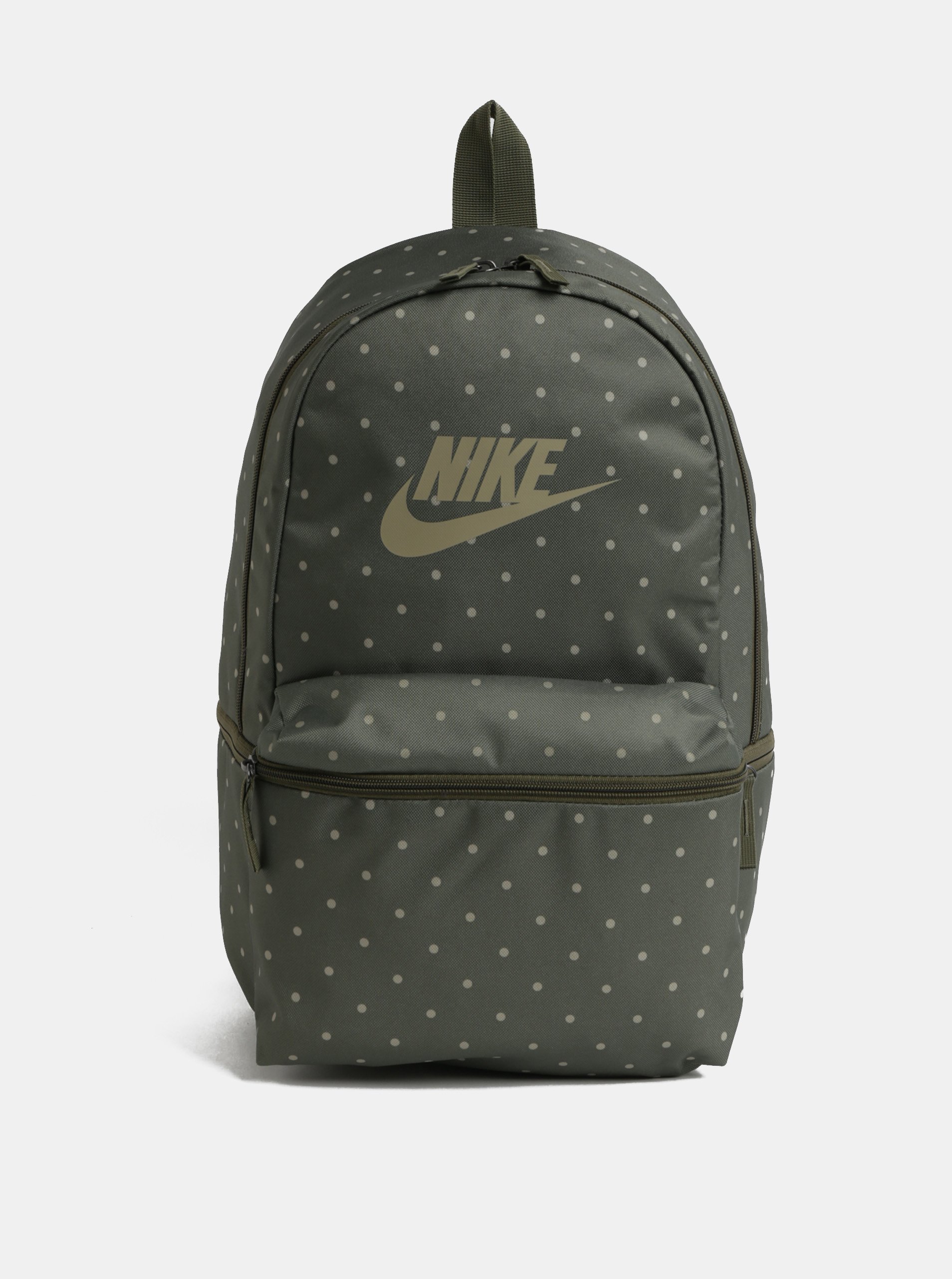 Zelený puntíkovaný batoh Nike Heritage 26 l