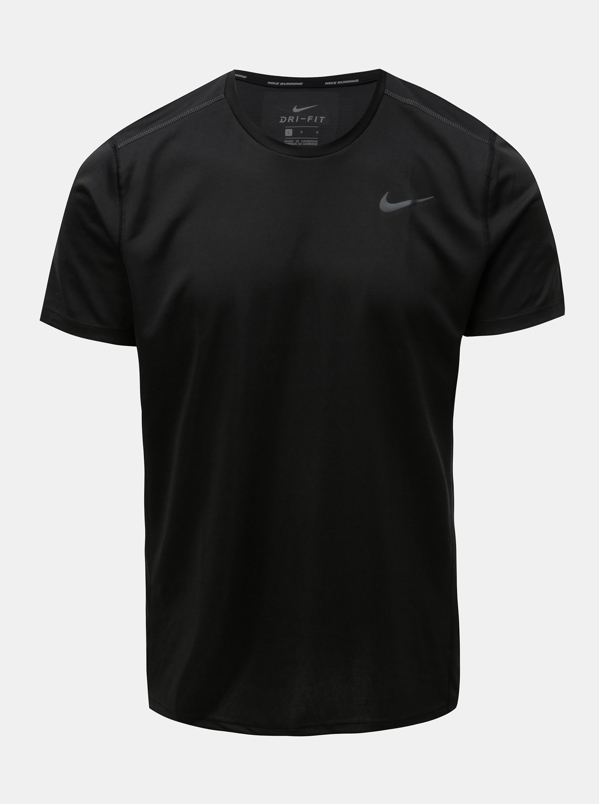 Černé pánské funkční tričko Nike Miler