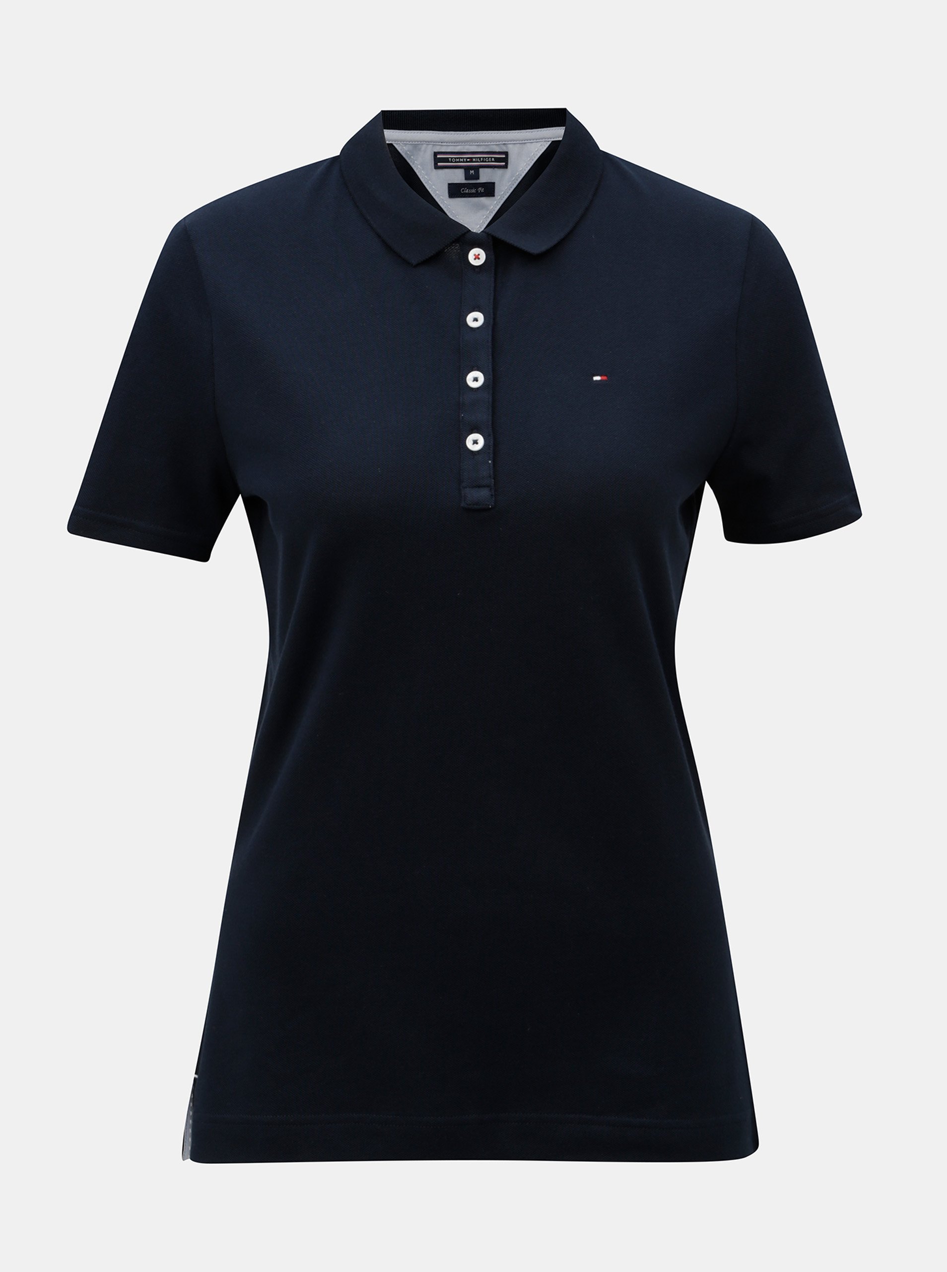 Tmavě modré dámské polo tričko Tommy Hilfiger