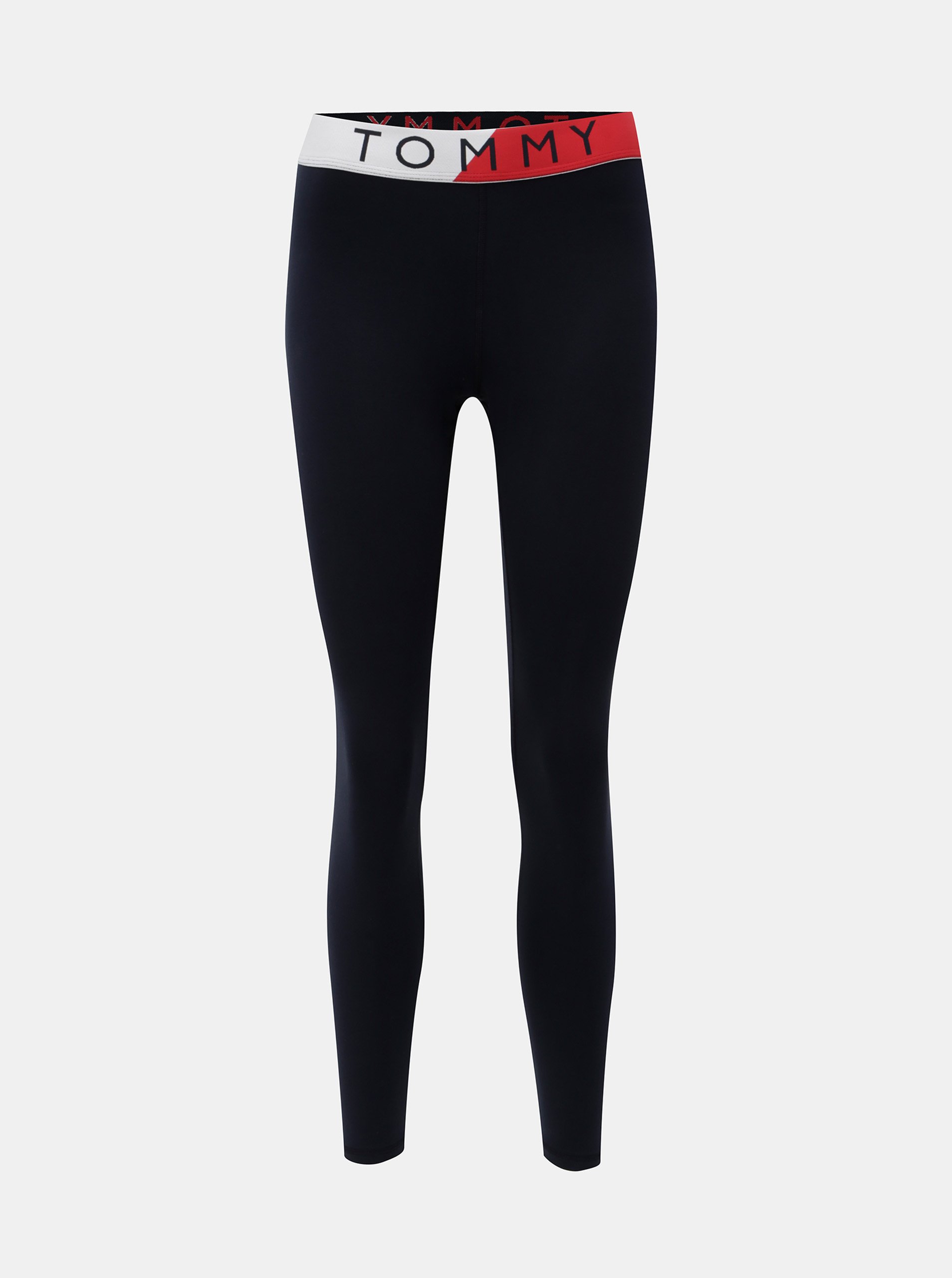 Tmavě modré dámské legíny s gumou v pase Tommy Hilfiger Elani
