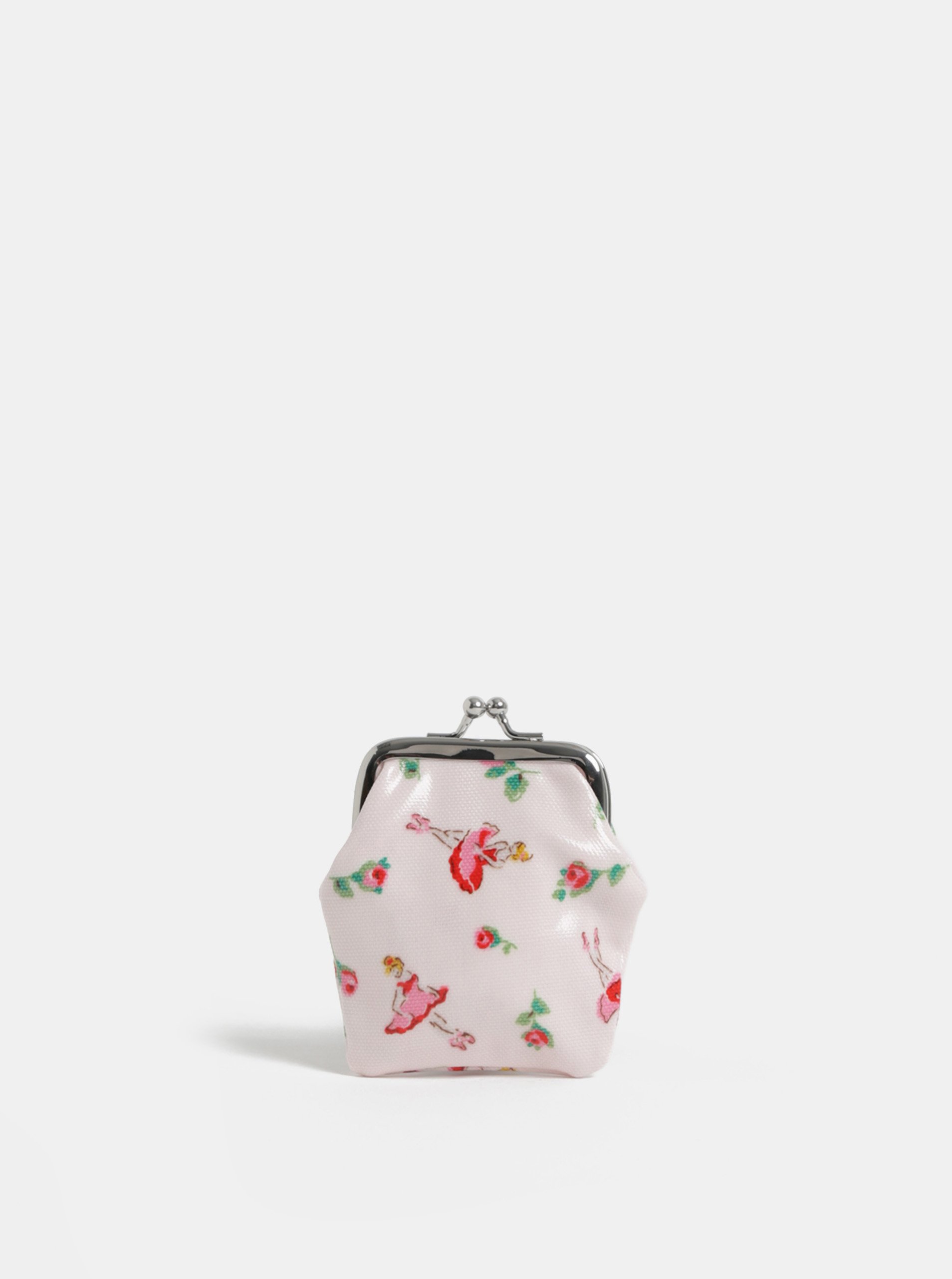 Světle růžová holčičí peněženka na mince se vzorem baletek Cath Kidston