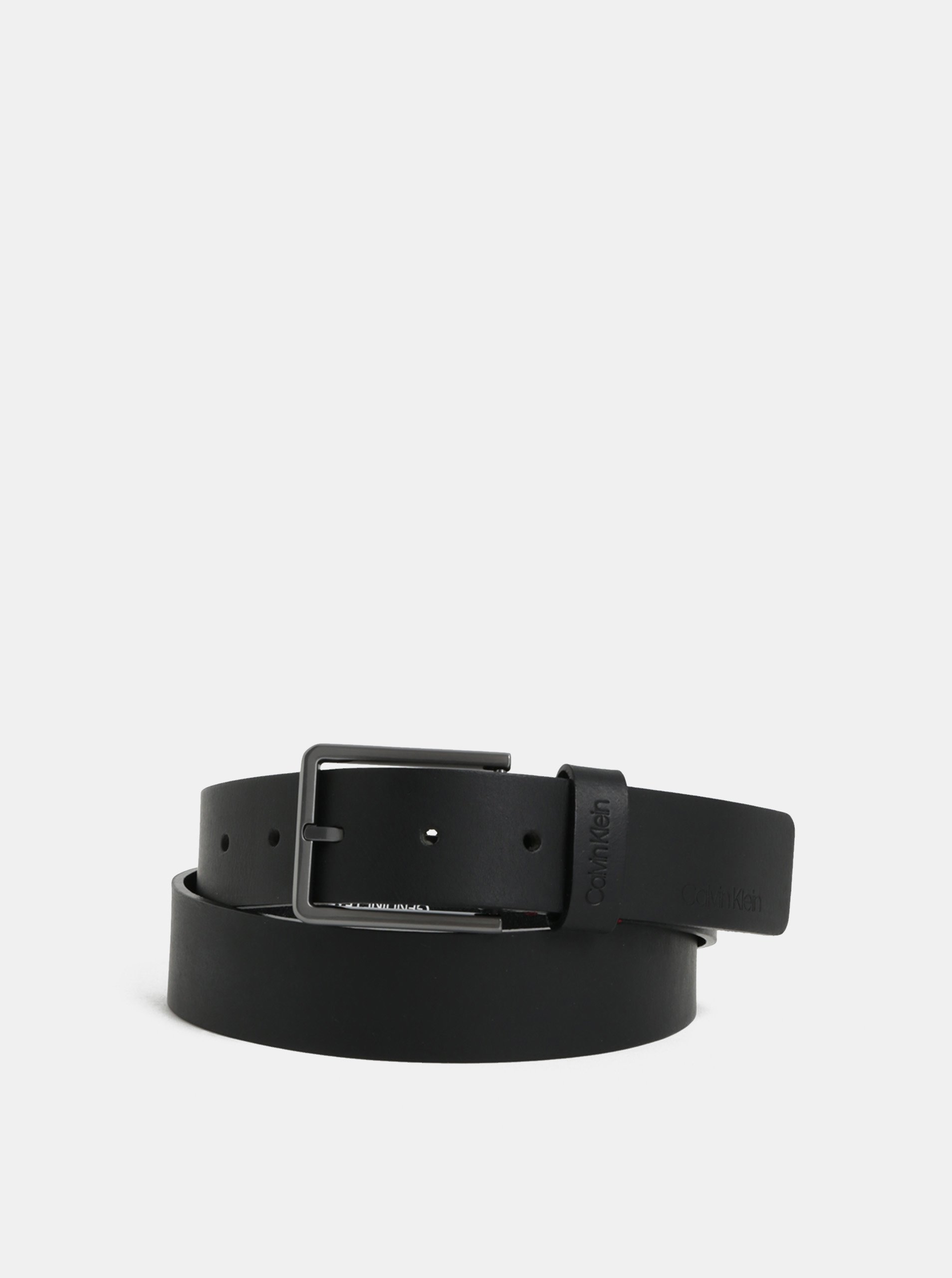 Černý pánský kožený pásek Calvin Klein Jeans