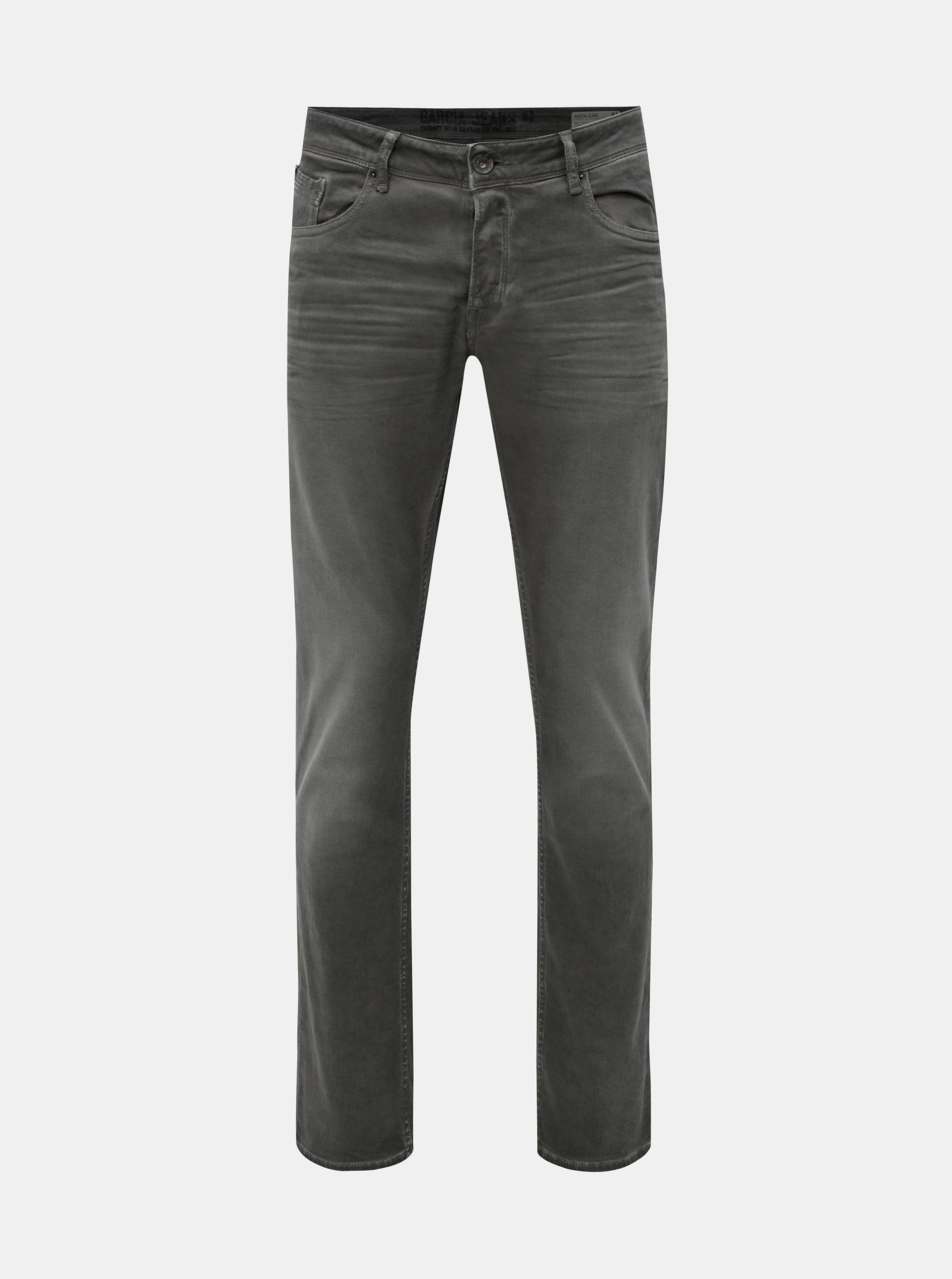 Šedé pánské slim fit džíny Garcia Jeans