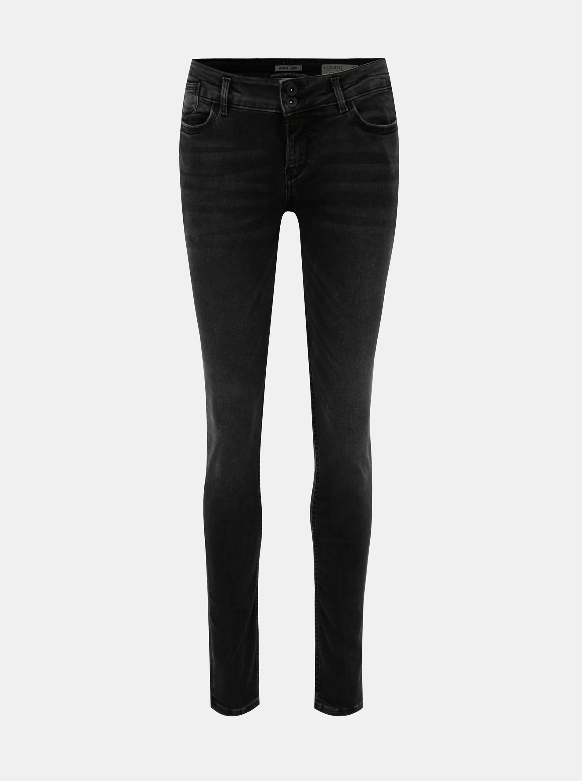 Černé dámské super slim fit džíny Garcia Jeans