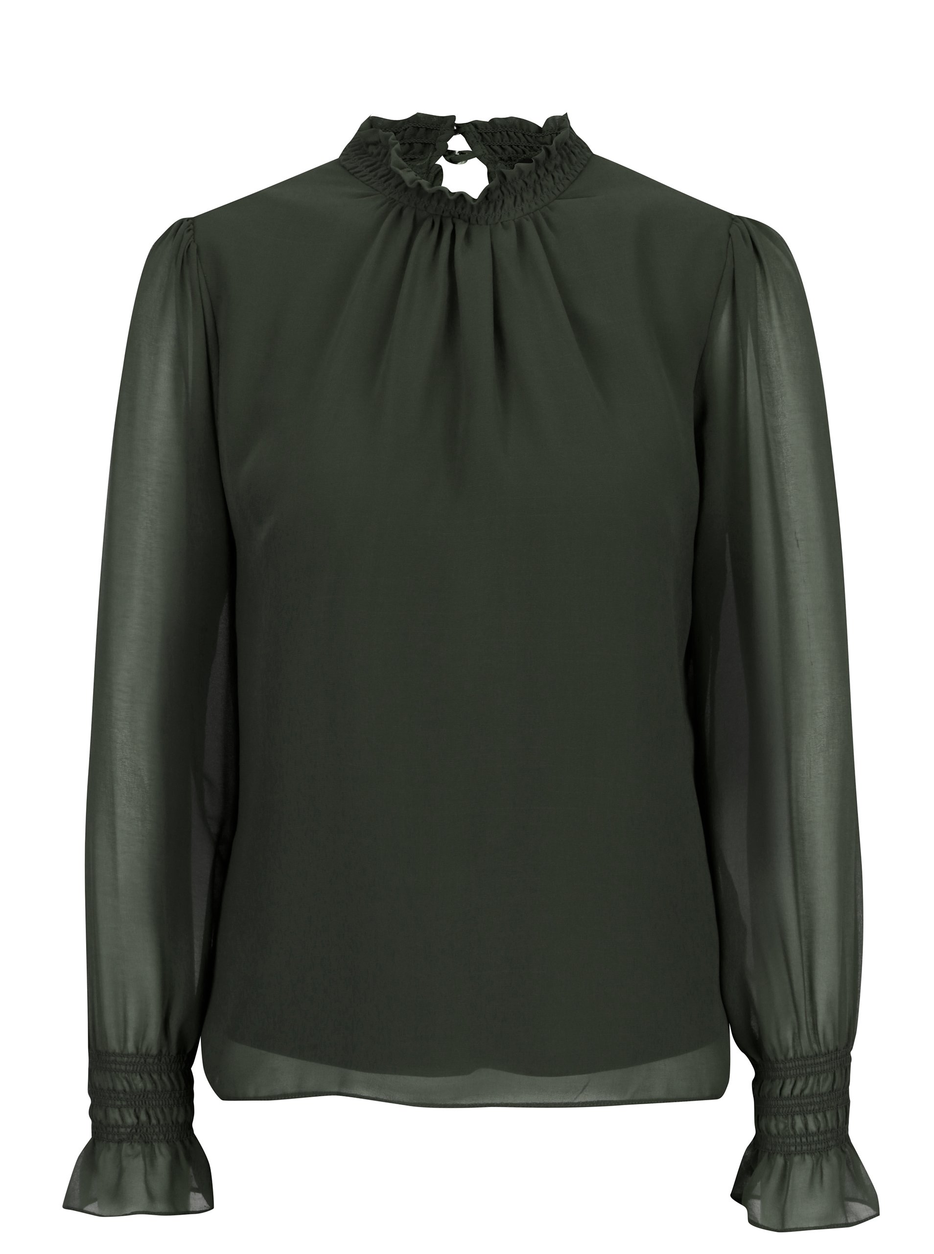Tmavě zelená halenka Dorothy Perkins