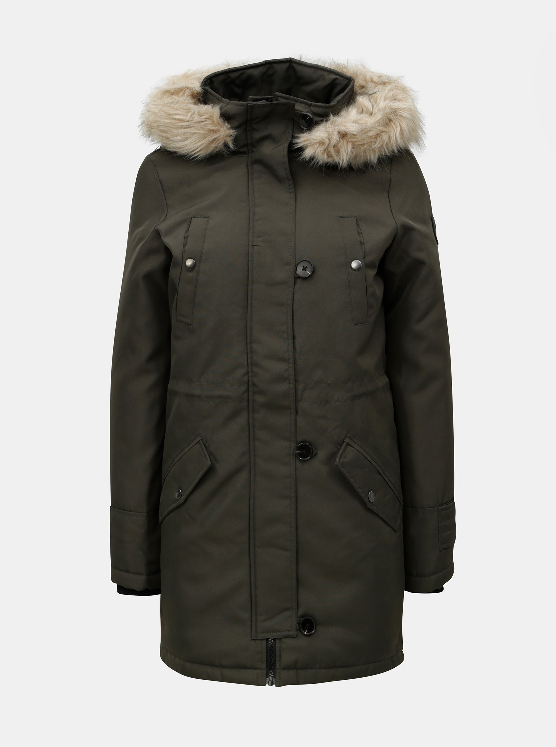 Khaki zimní parka VERO MODA Excursion