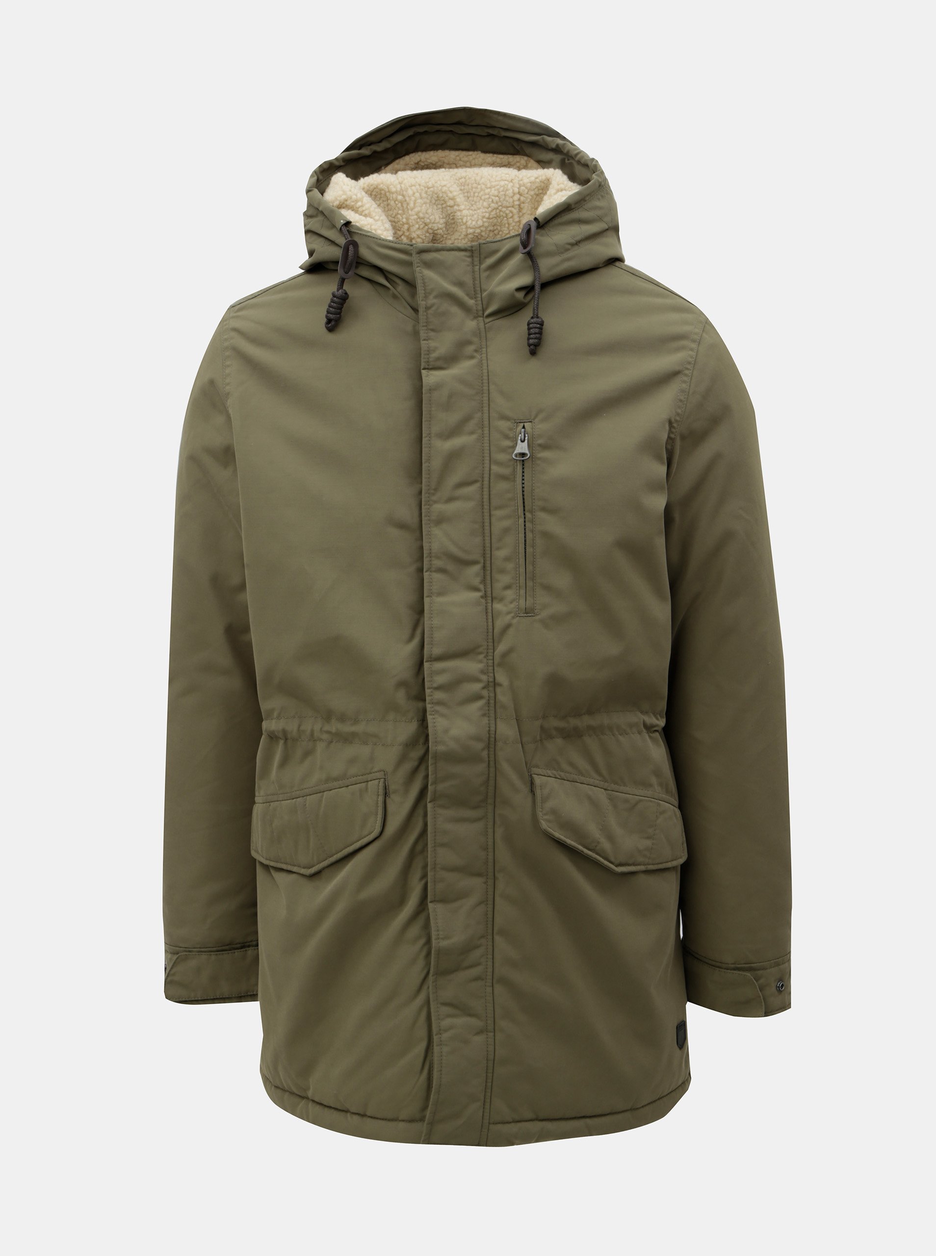Khaki zimní parka Jack & Jones Ralen