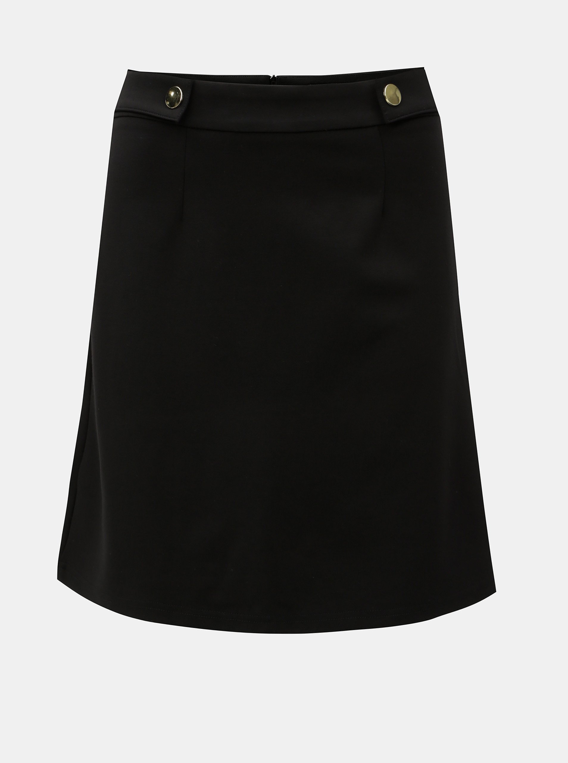 Černá sukně s detaily ve zlaté barvě Dorothy Perkins