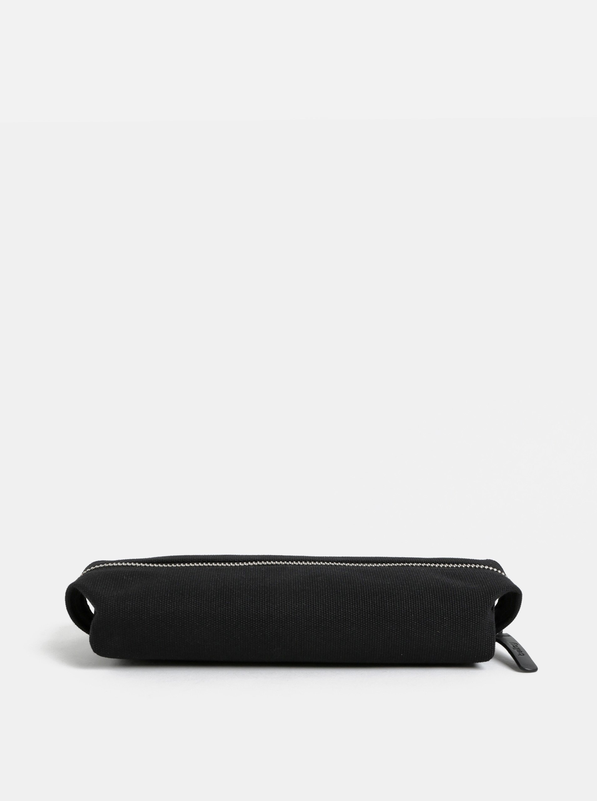 Černý penál s koženými detaily Bellroy