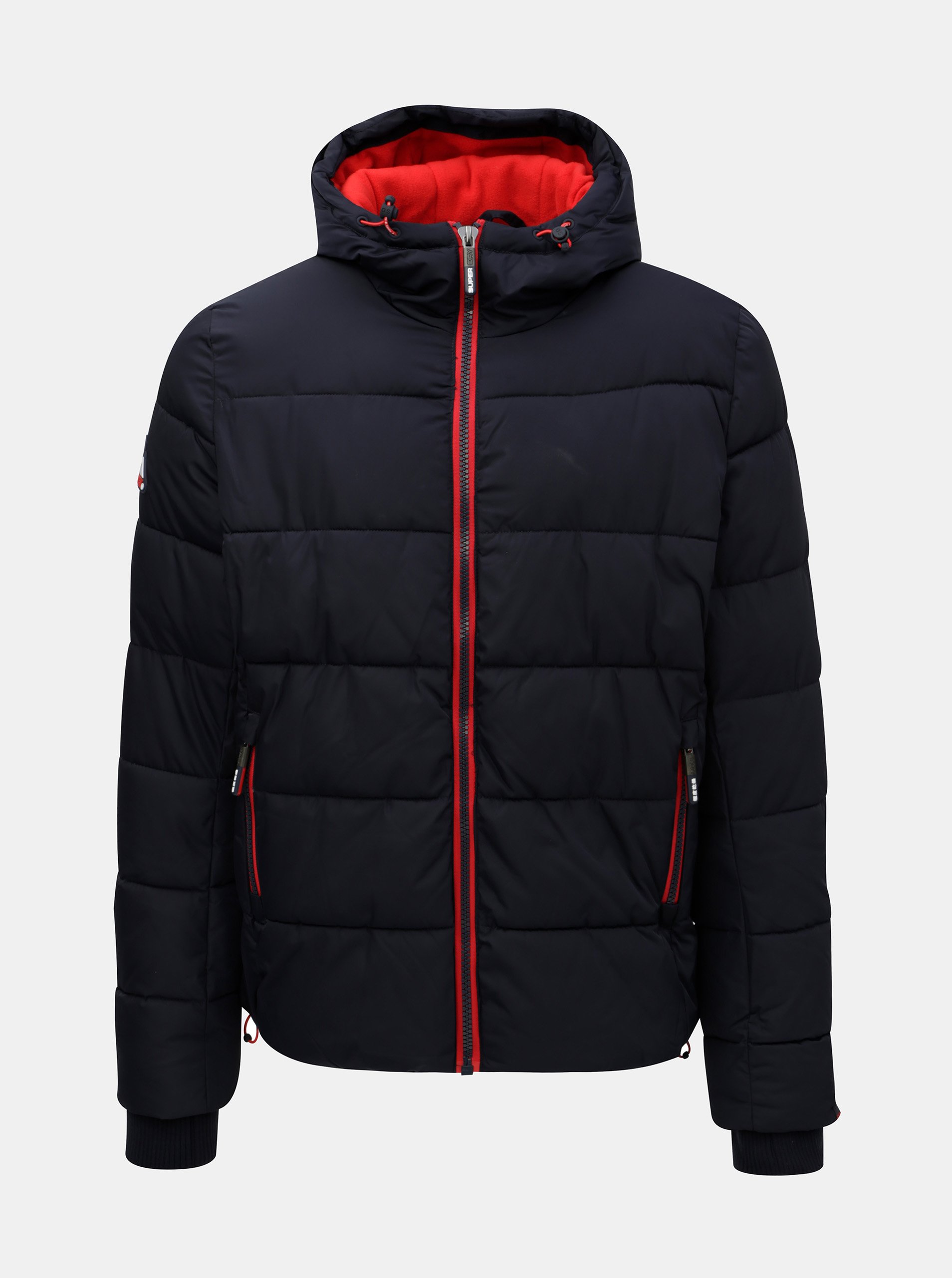 Tmavě modrá pánská zimní bunda Superdry