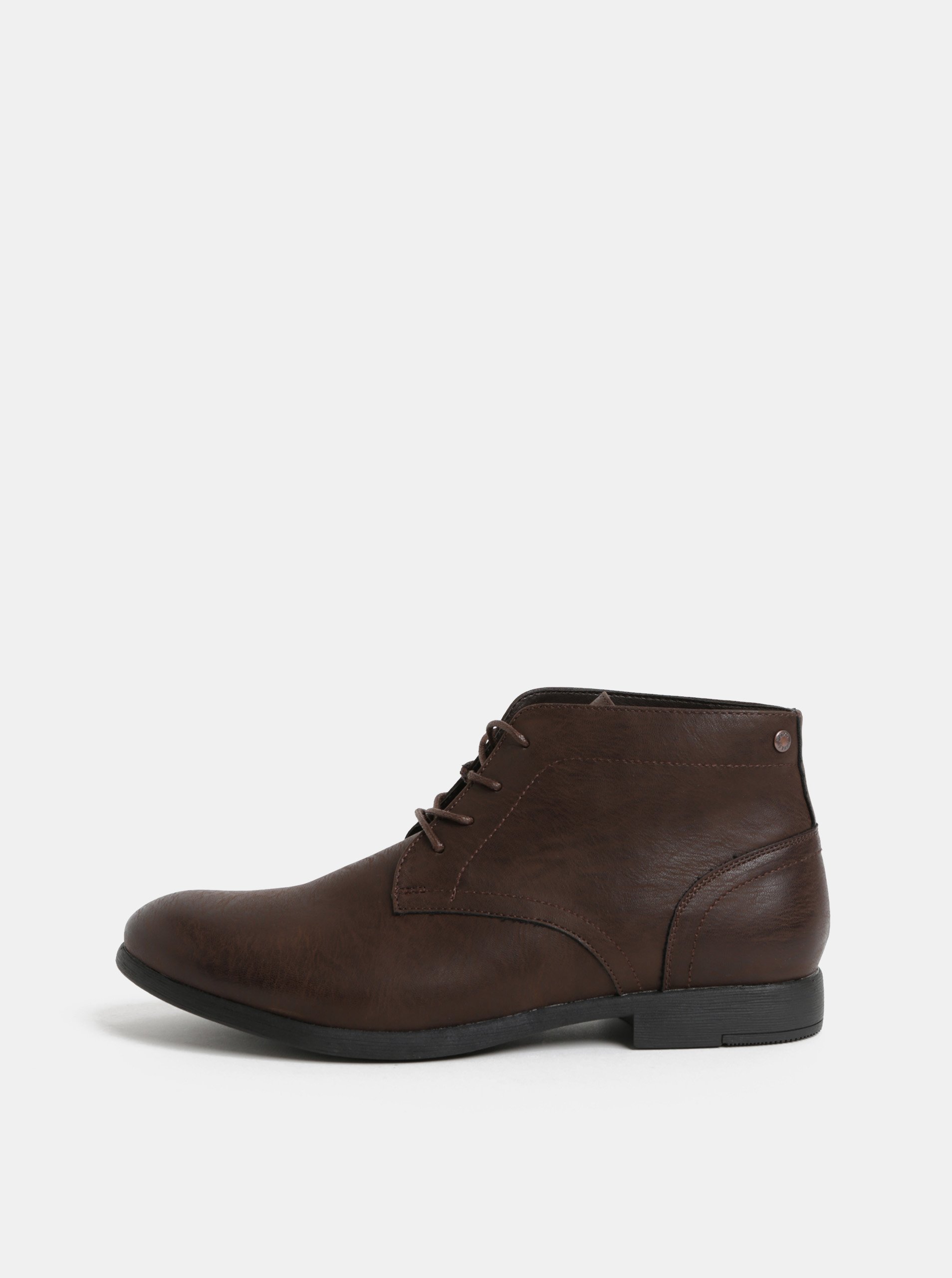 Hnědé pánské kotníkové boty Jack & Jones Desmond