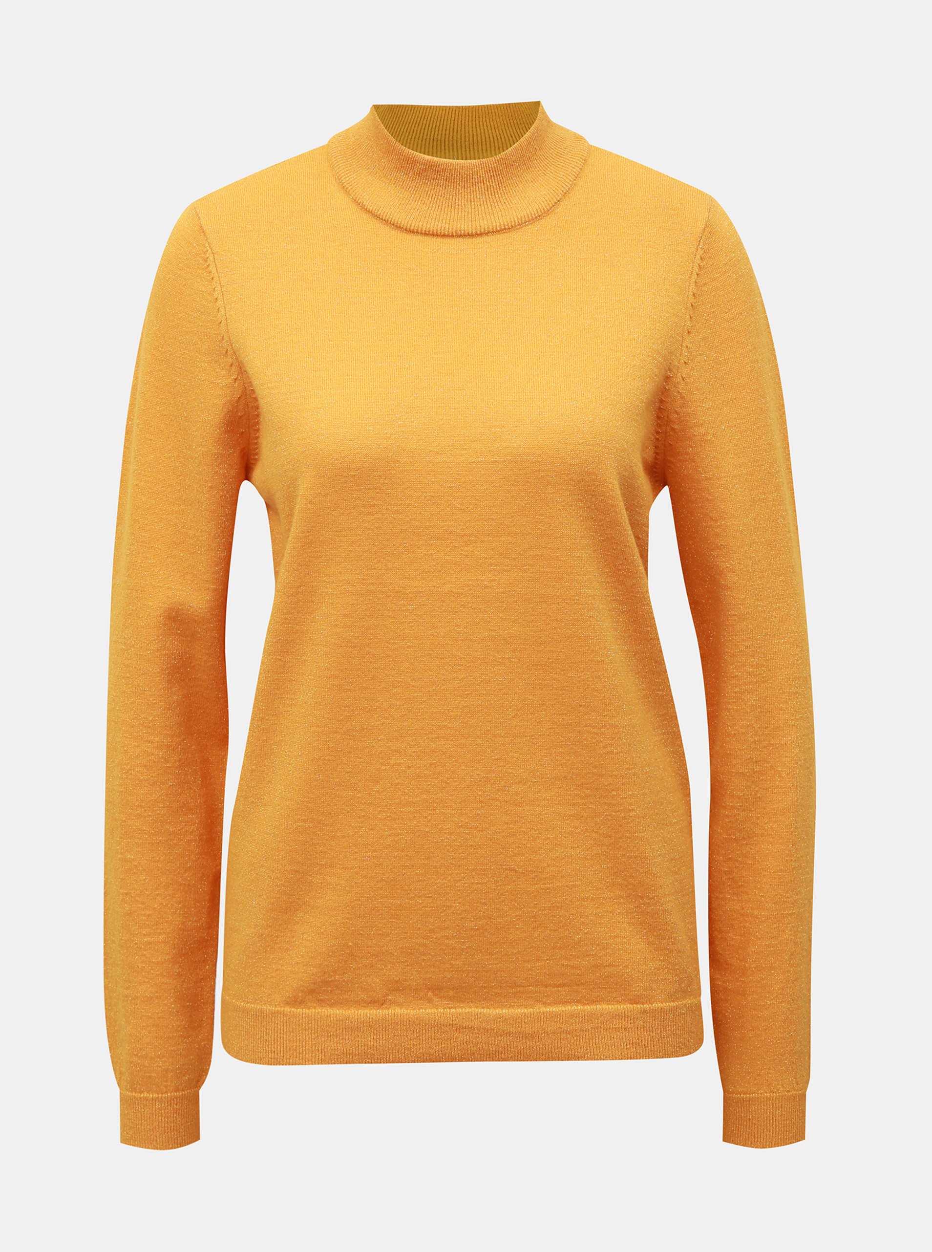 Oranžový třpytivý rolák VERO MODA Karis