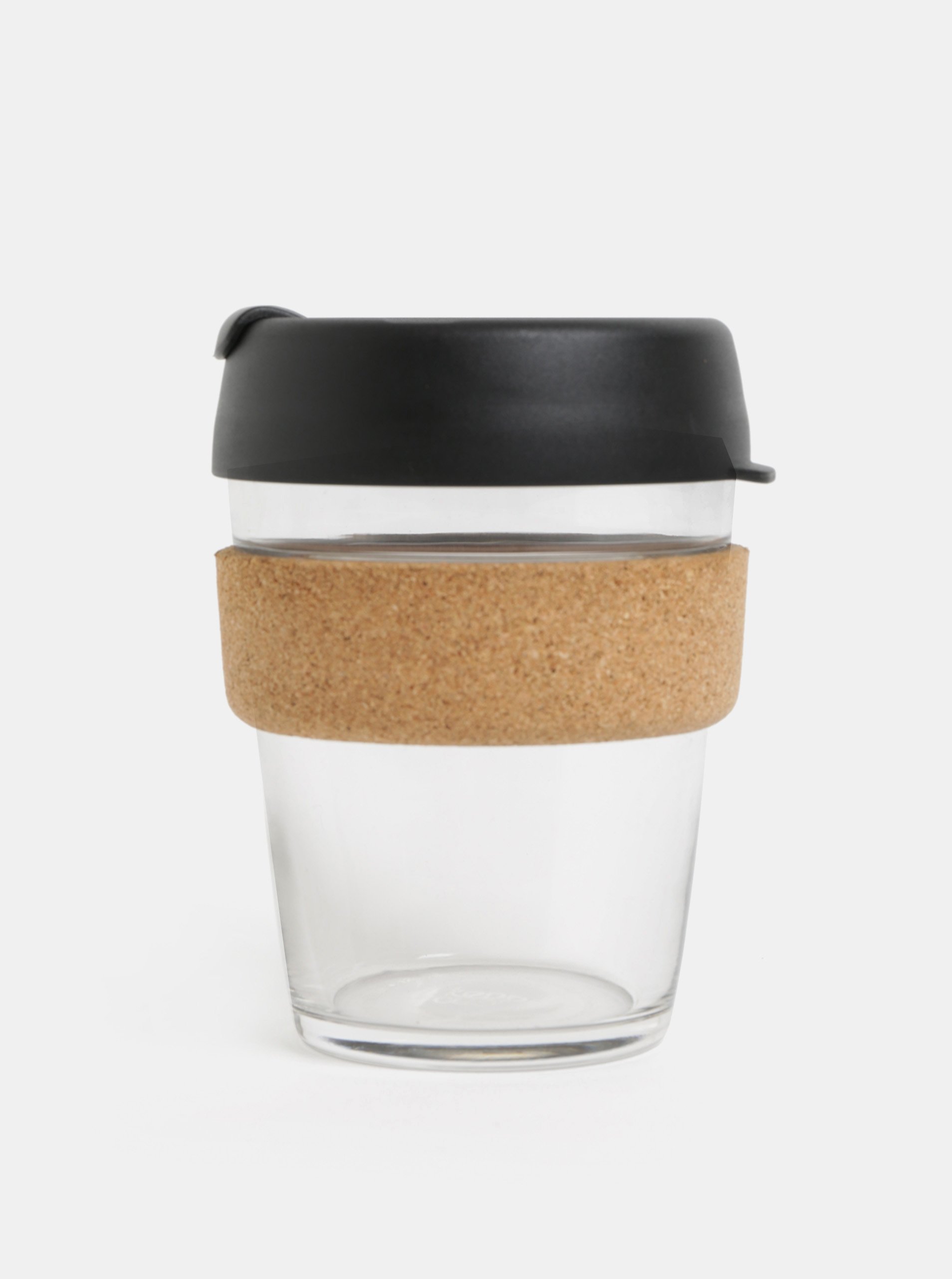 Černý skleněný cestovní hrnek KeepCup Brew medium 340 ml
