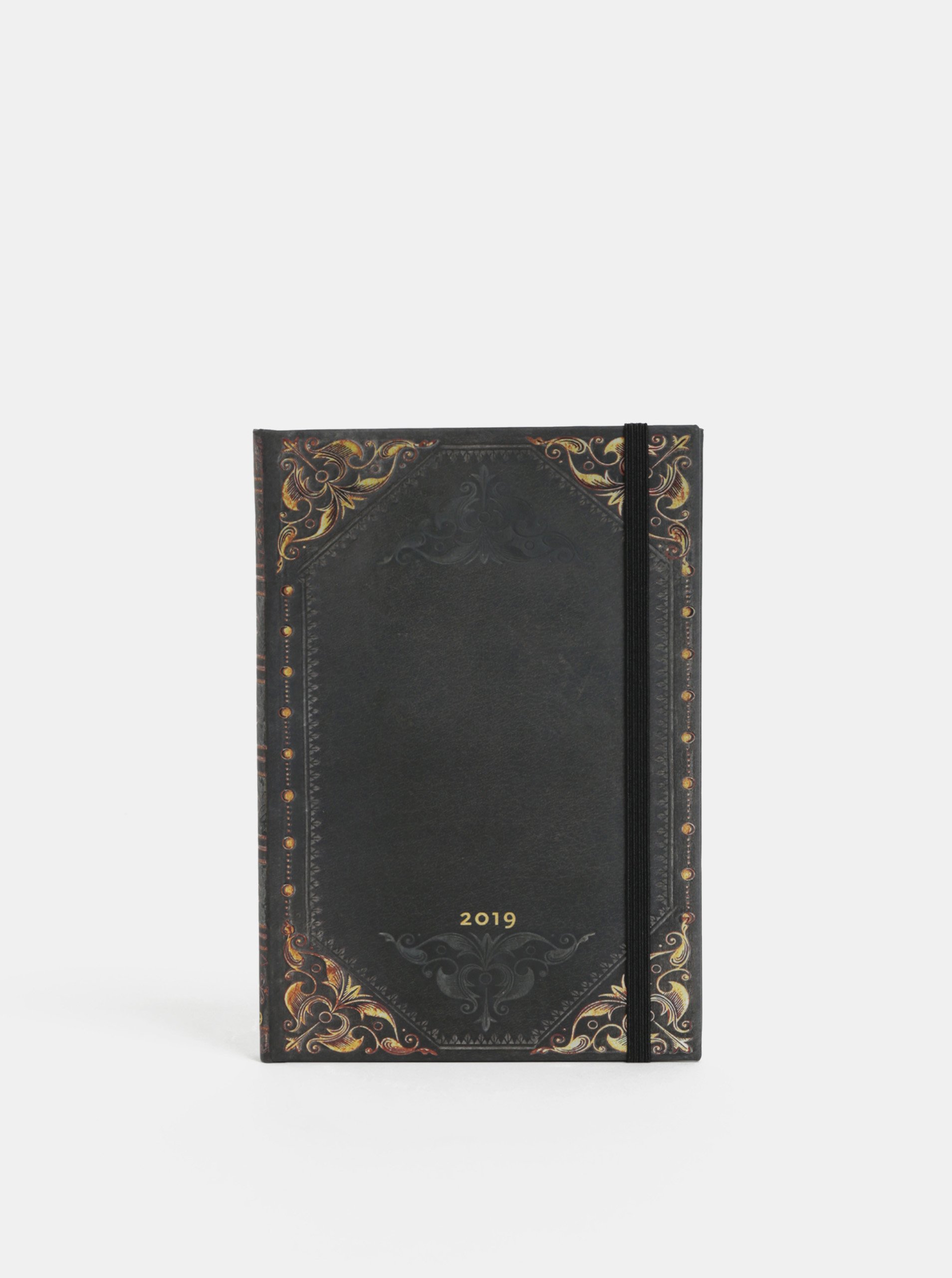 Černý týdenní diář na rok 2019 Paperblanks