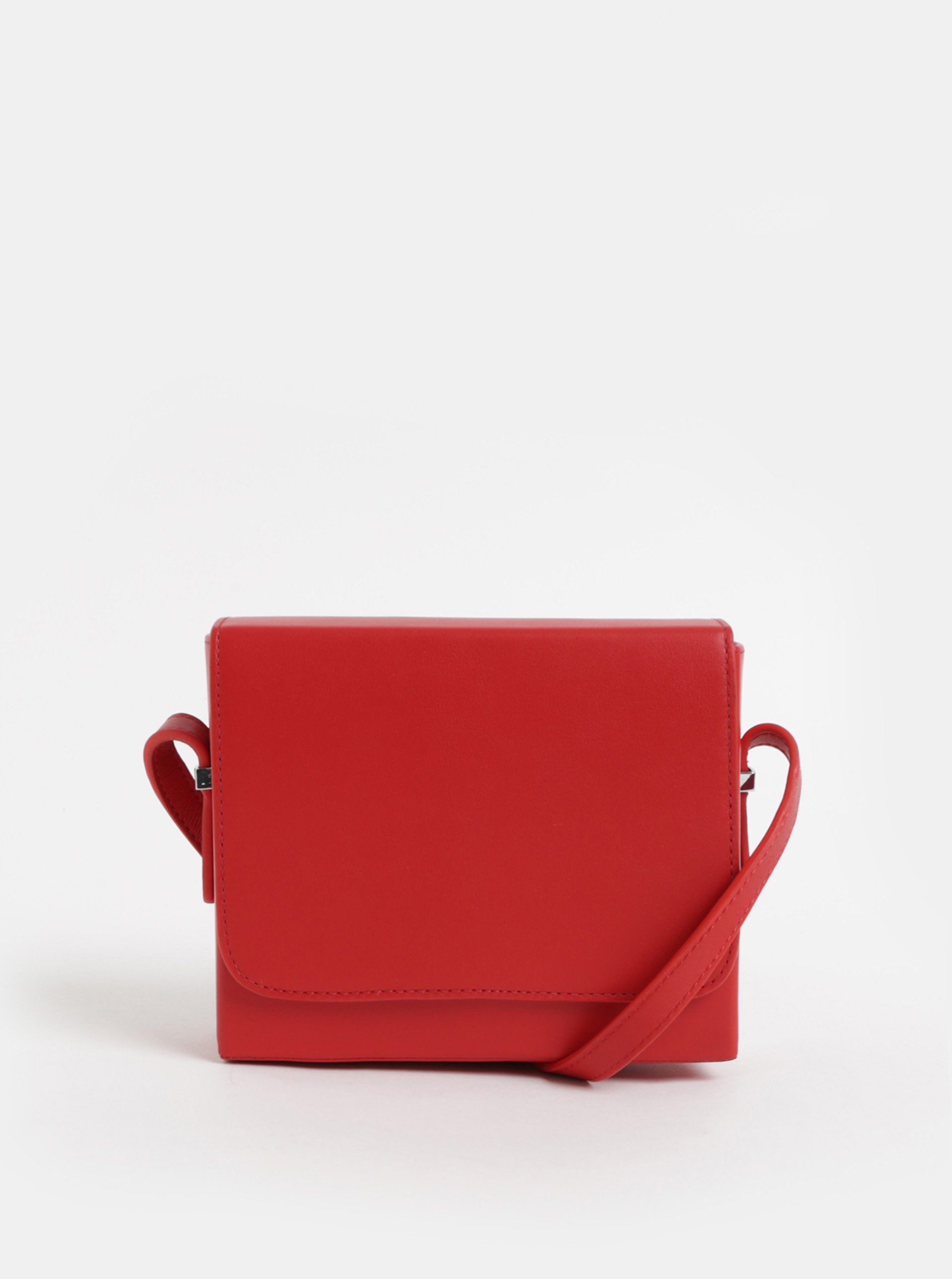 Červená kožená crossbody kabelka Vagabond Waterloo