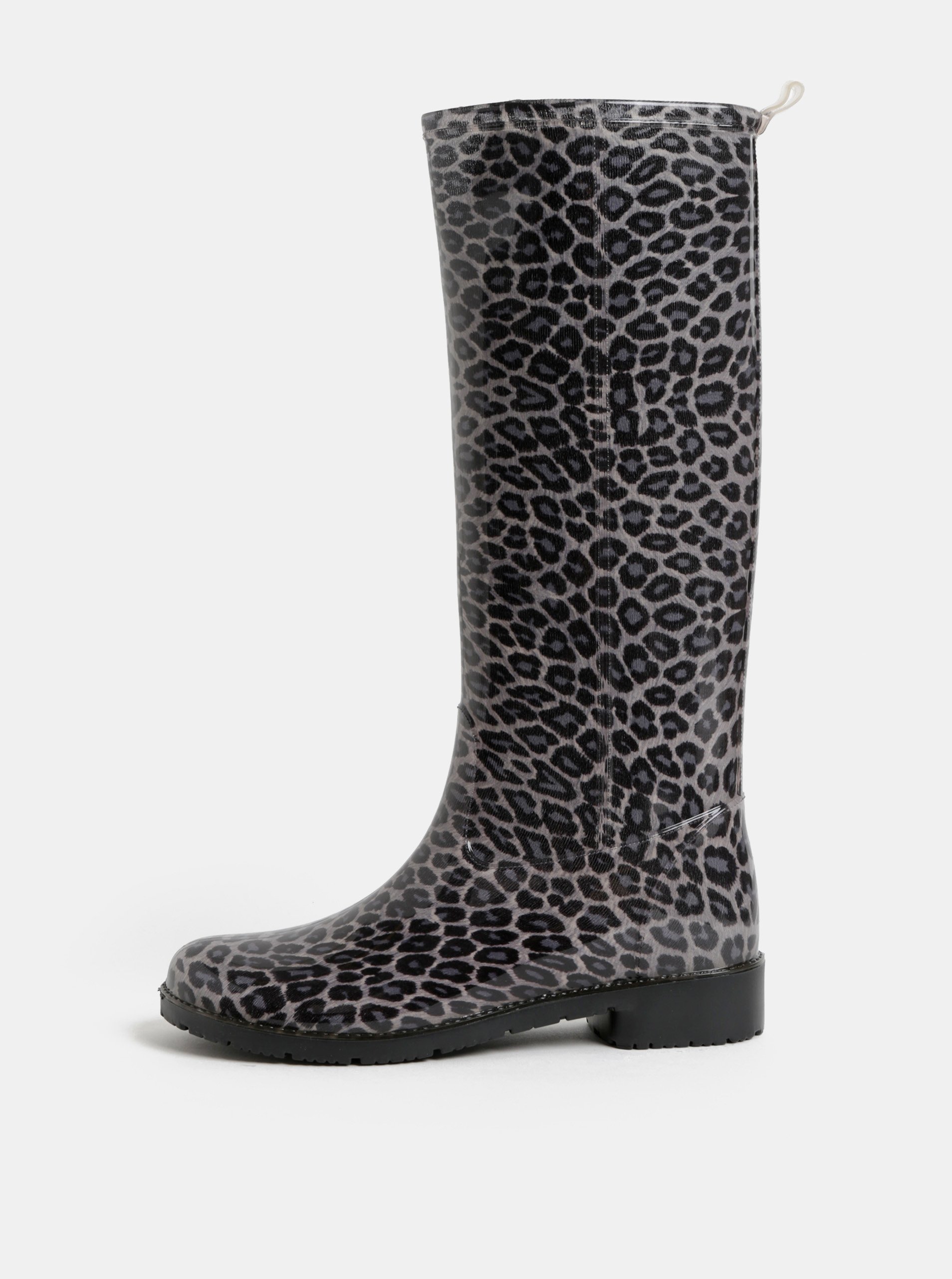 Šedé holínky s leopardím vzorem OJJU