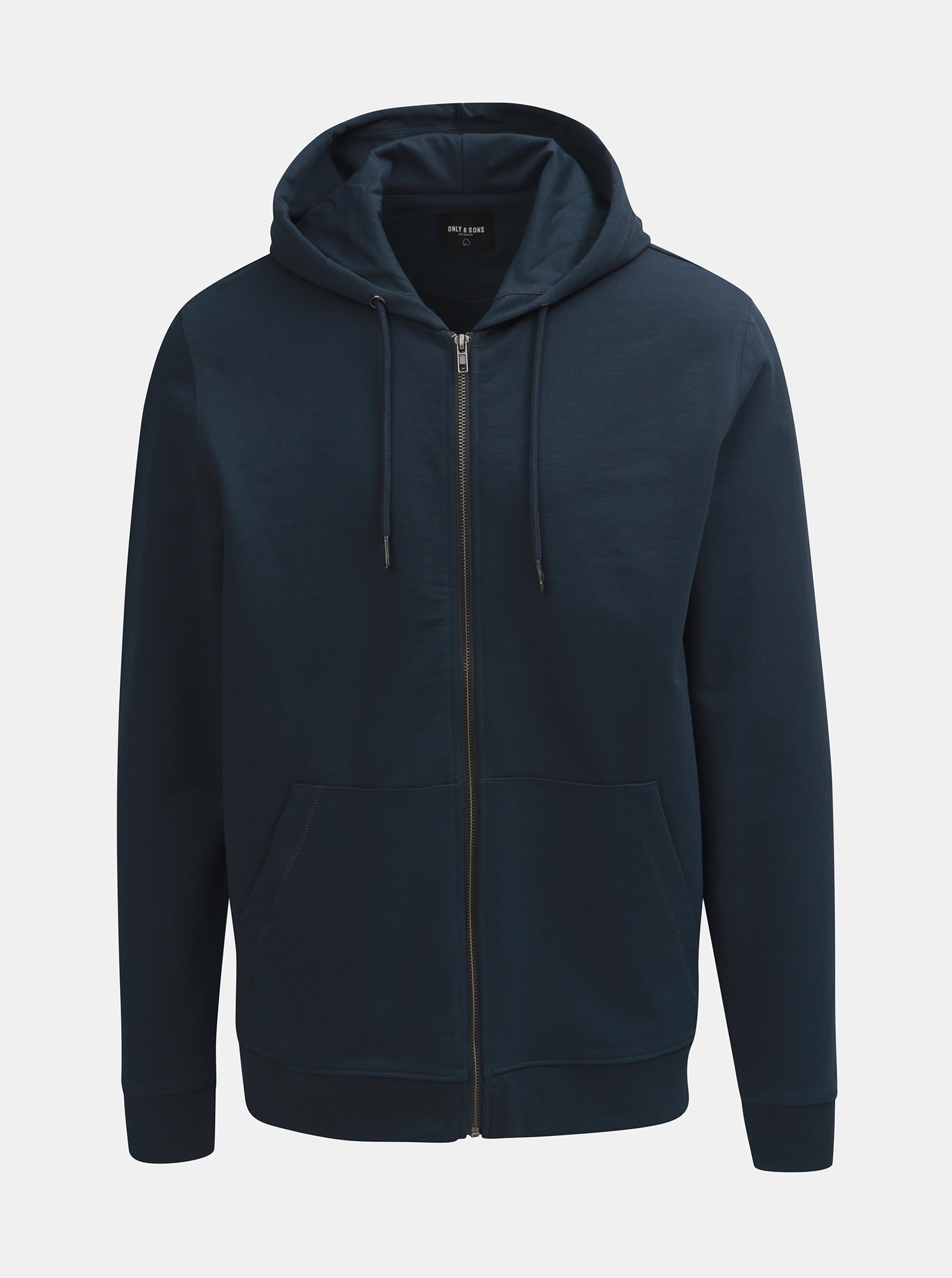 Tmavě modrá basic mikina s kapucí ONLY & SONS