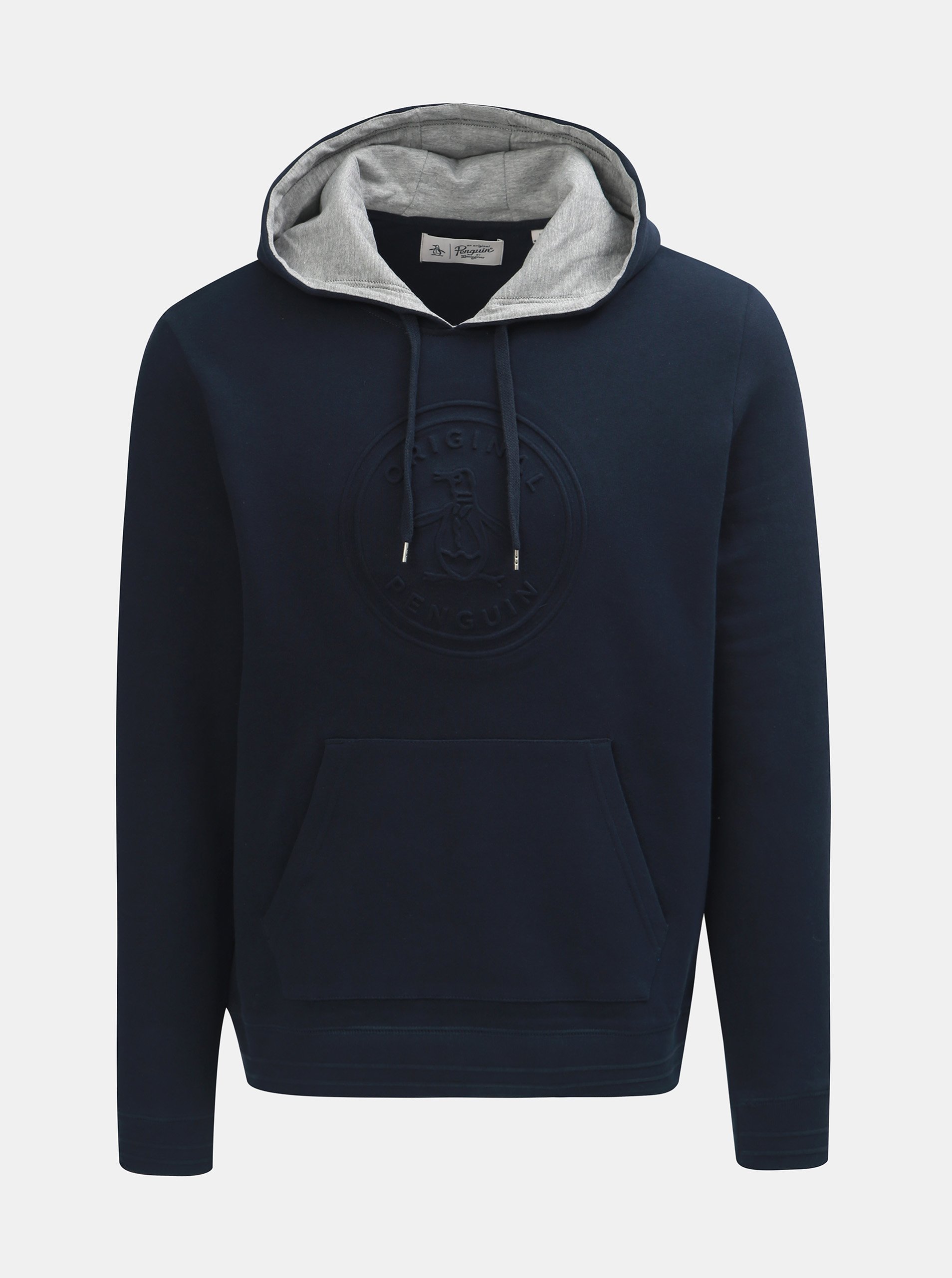 Tmavě modrá mikina s kapucí Original Penguin