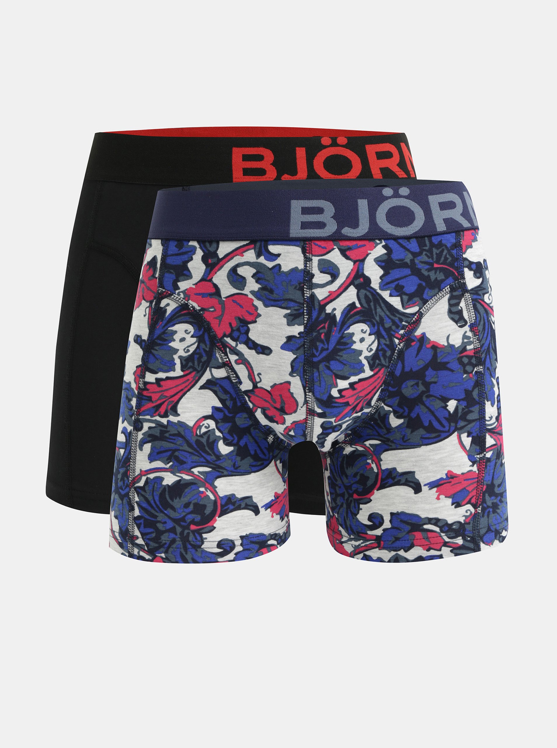 Sada dvou boxerek v tmavě modré a černé barvě Björn Borg Sammy